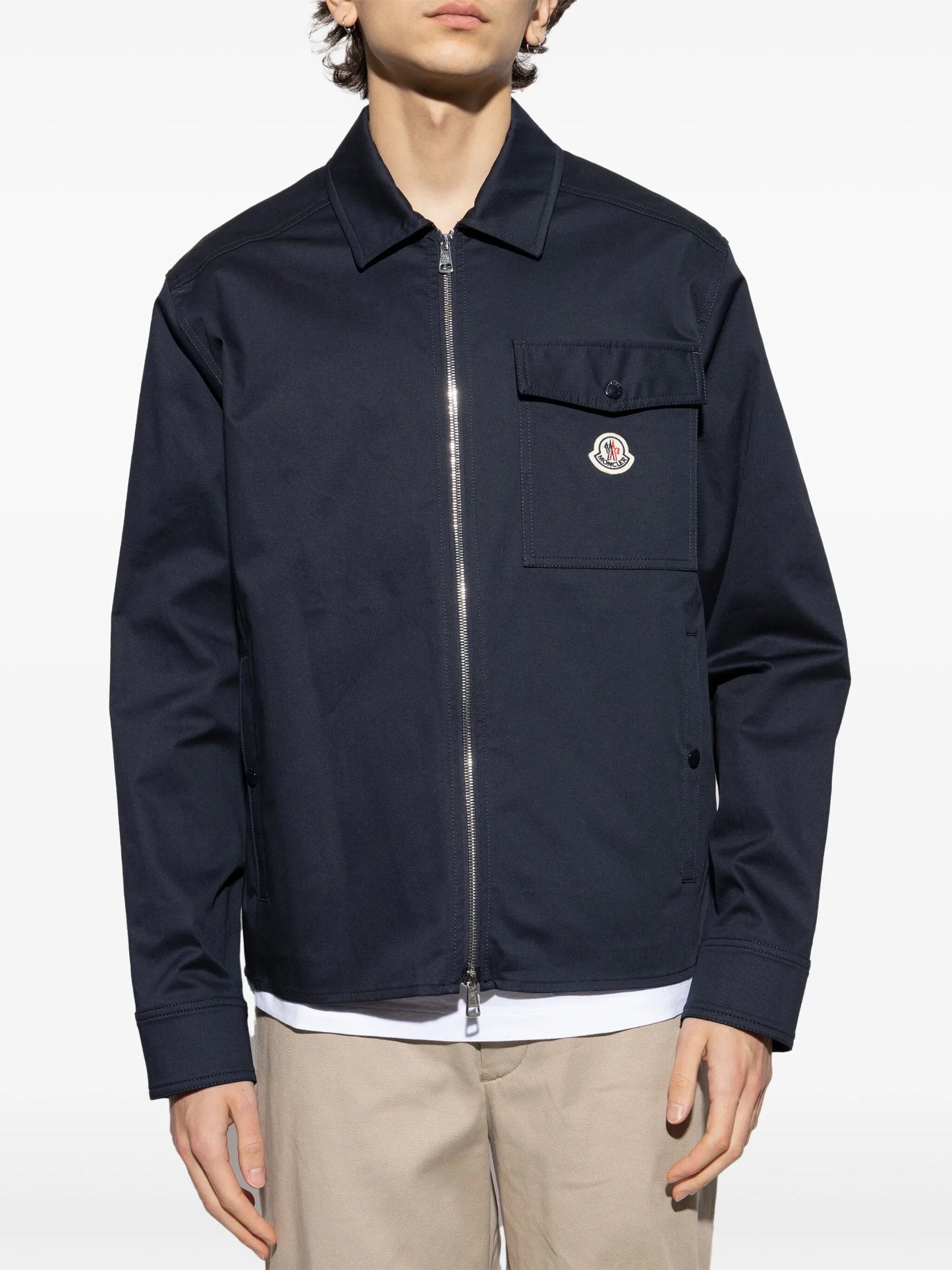 gabardine shirt jacket