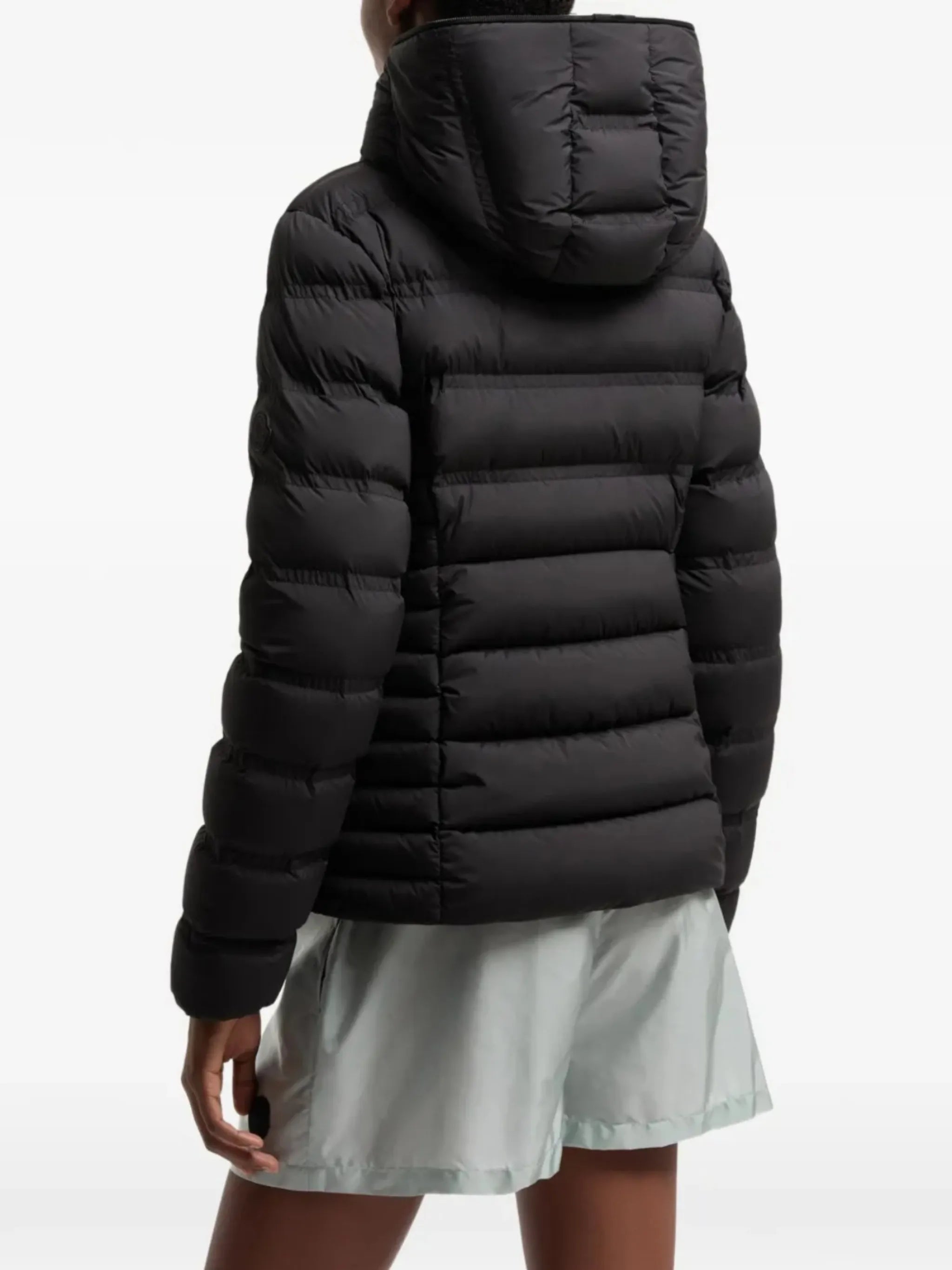 hooded quilted jacket