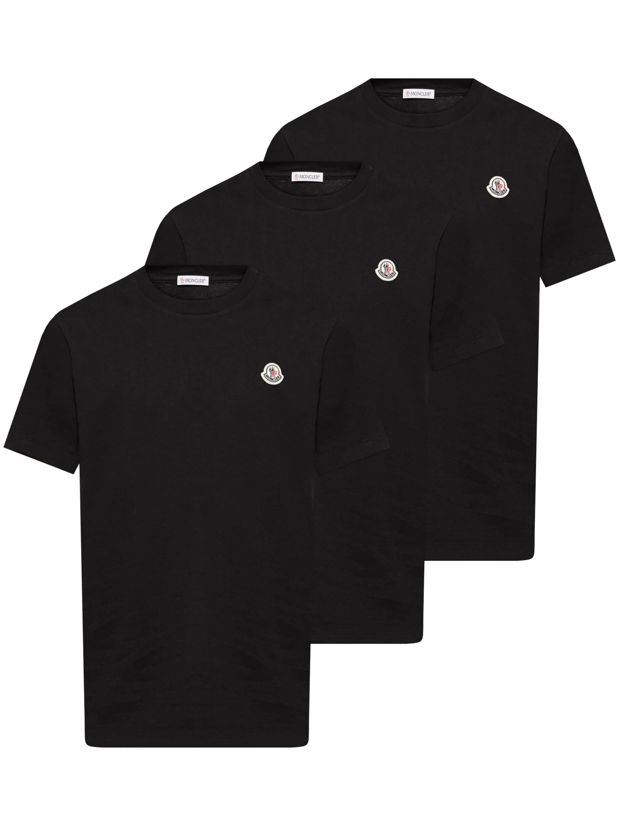 logo-patch cotton T-shirt (set of three)