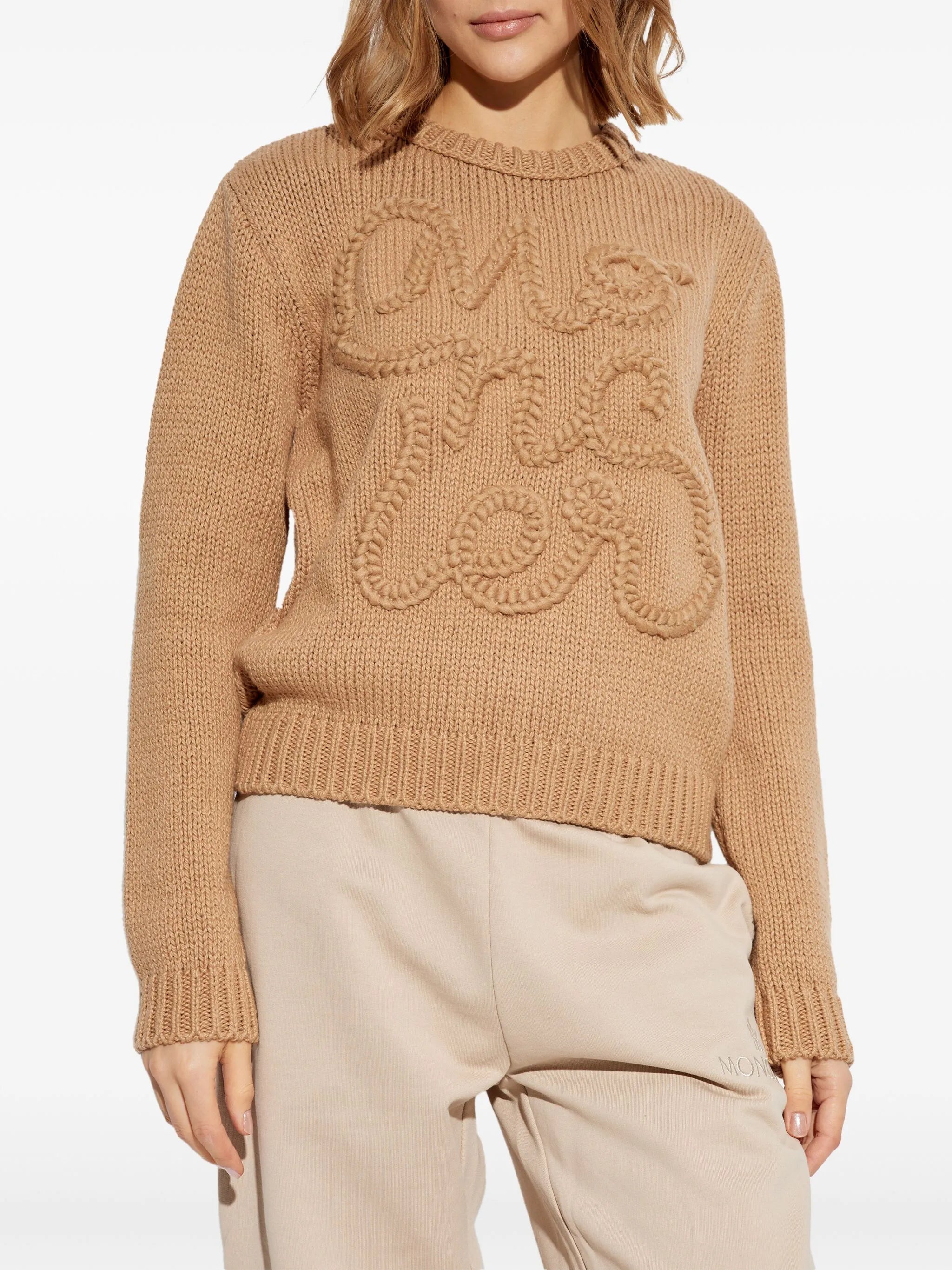 logo-embroidered cotton sweatshirt
