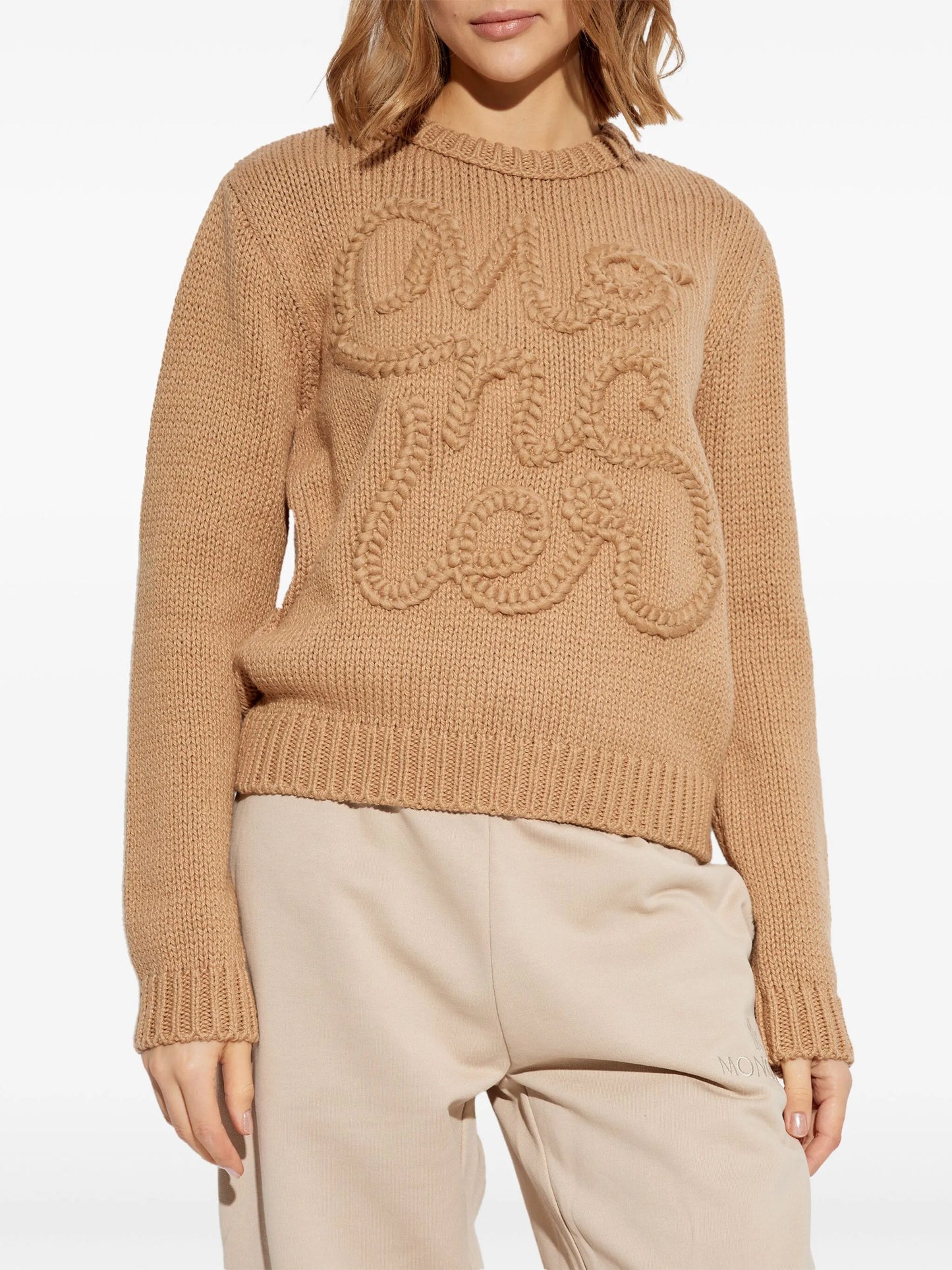 logo-embroidered cotton sweatshirt