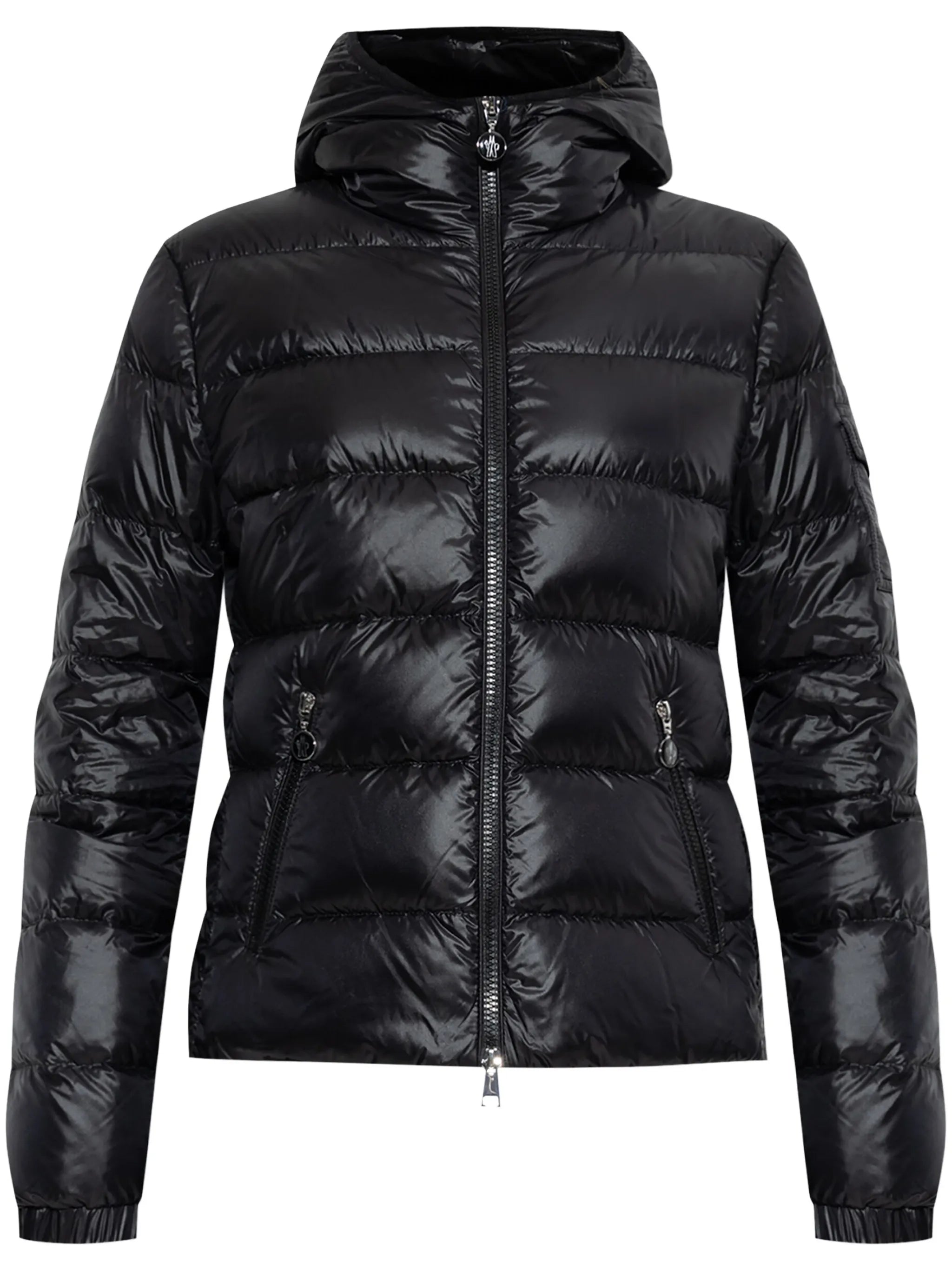 Glesse hooded short down jacket