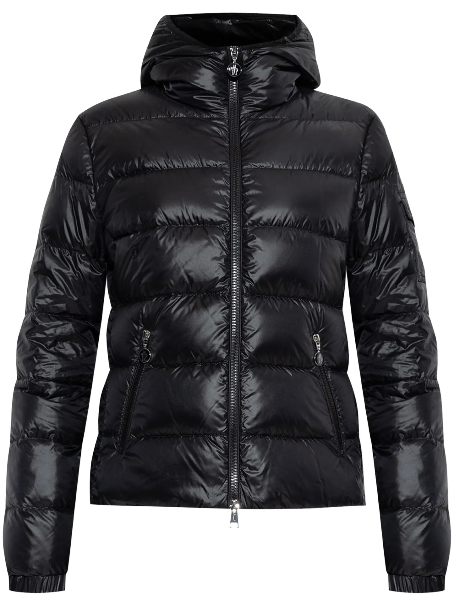 Glesse hooded short down jacket