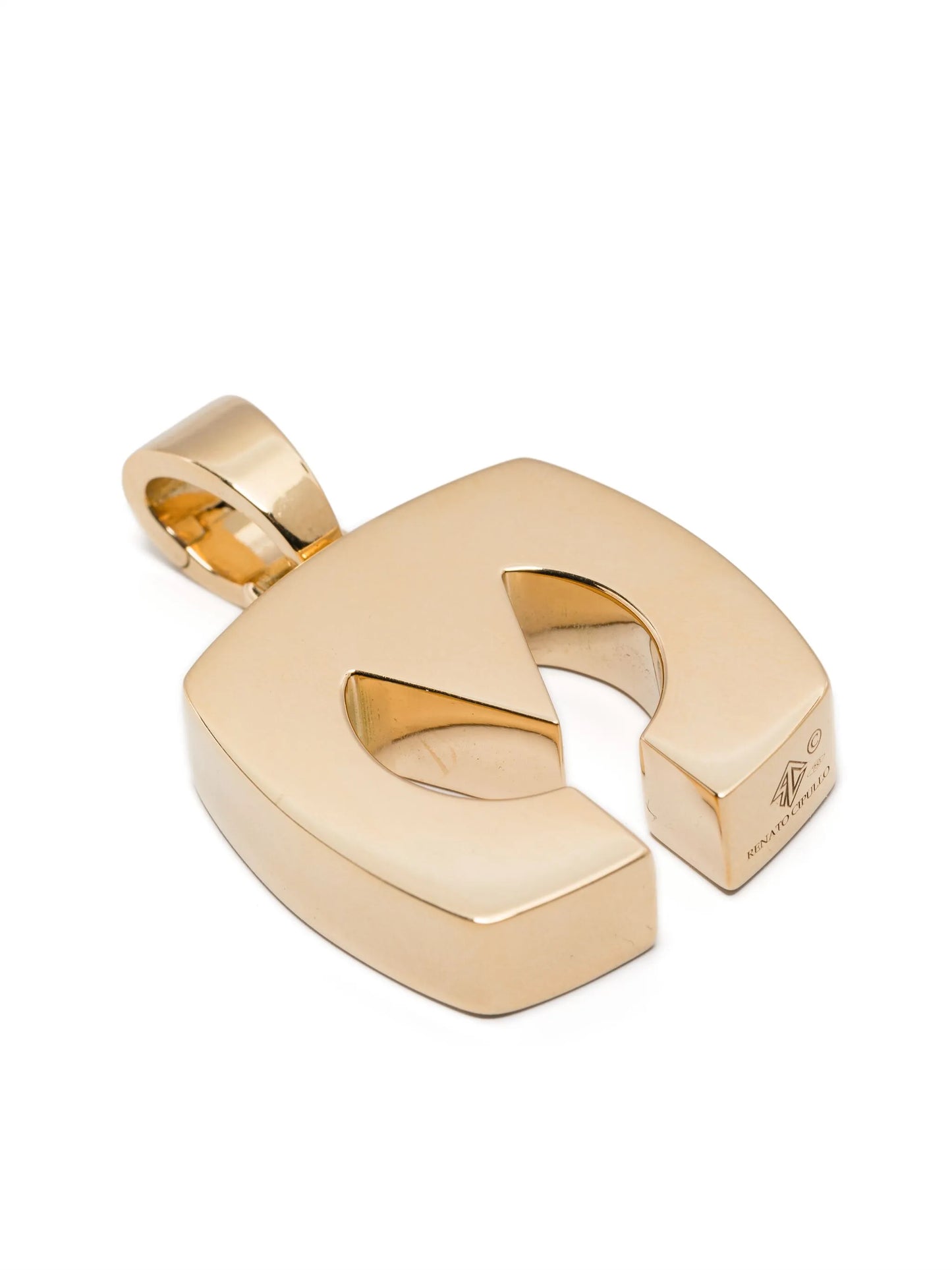 18KT yellow gold Splendente Letter pendant