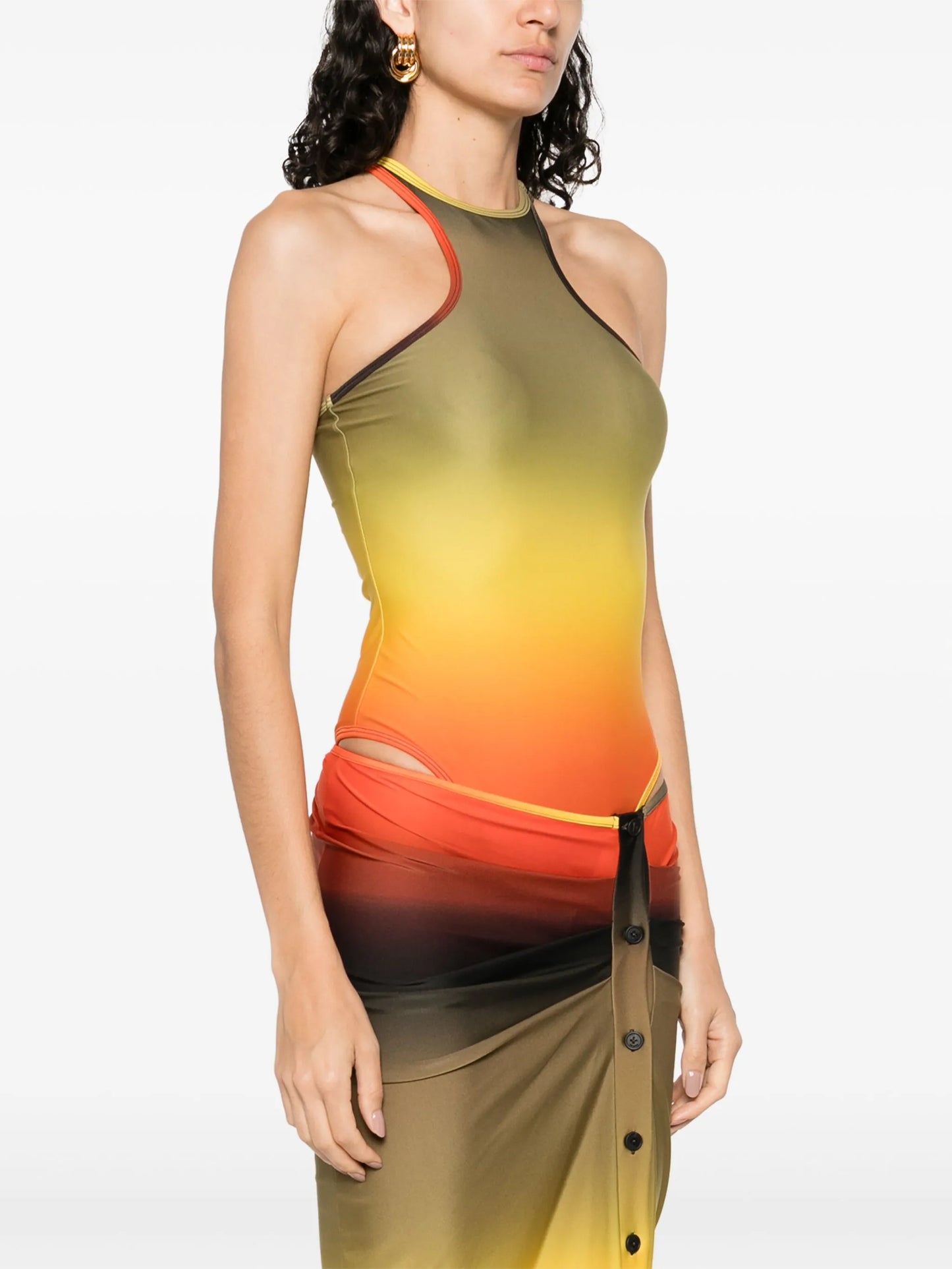 ombré-effect swim suit
