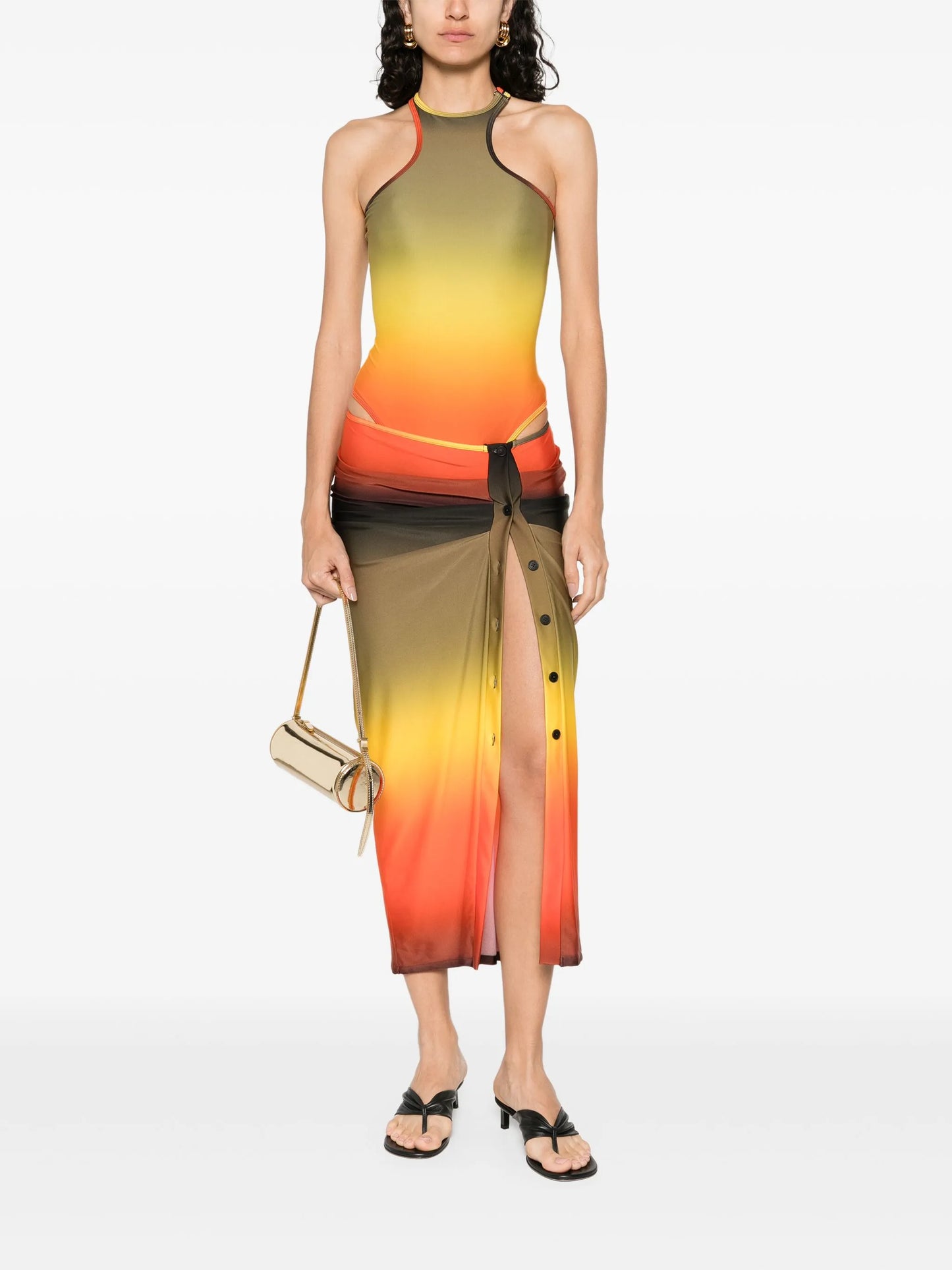 ombré-effect swim suit