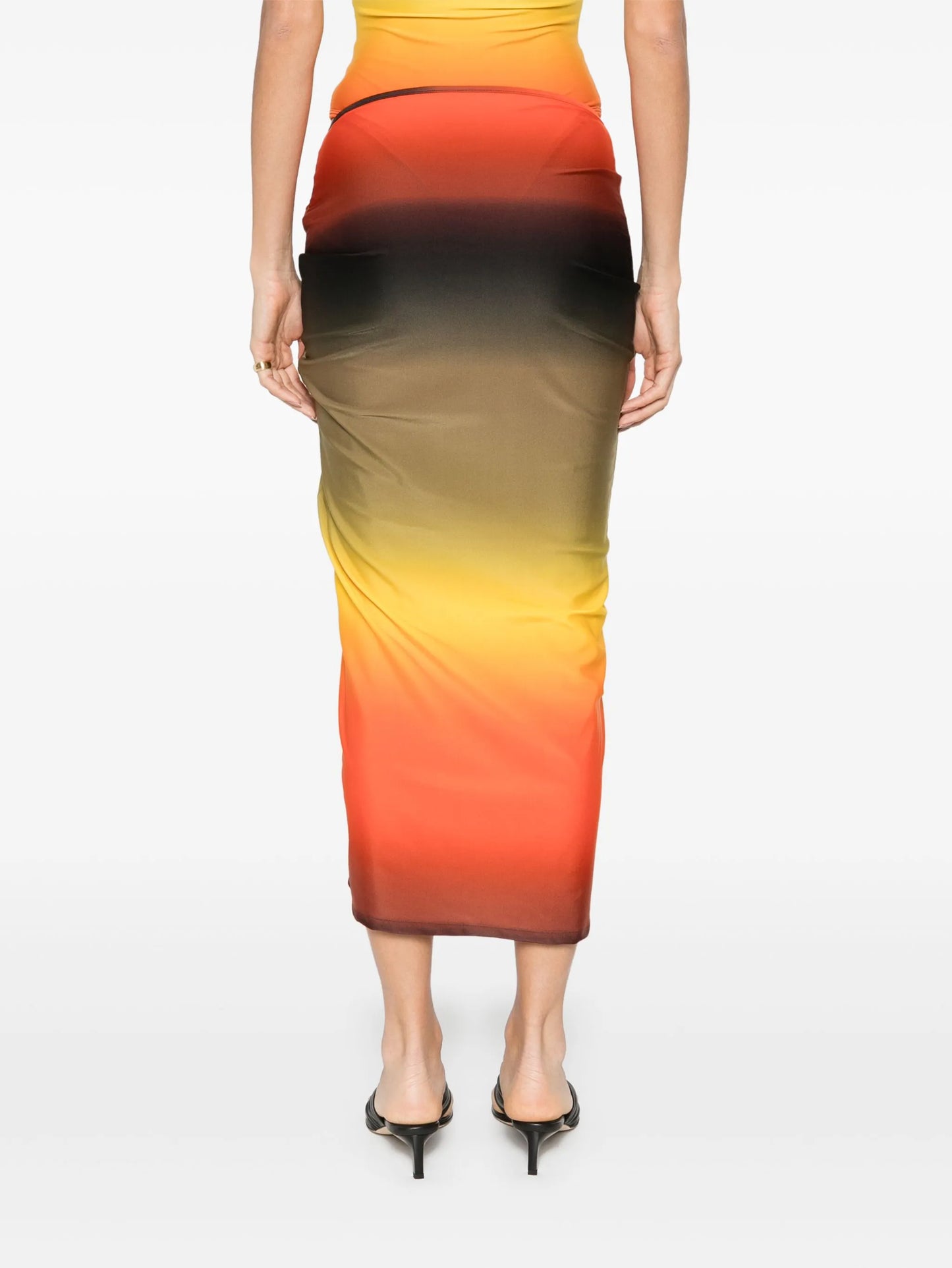 gradient-effect skirt