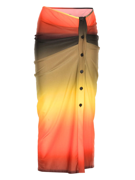 gradient-effect skirt