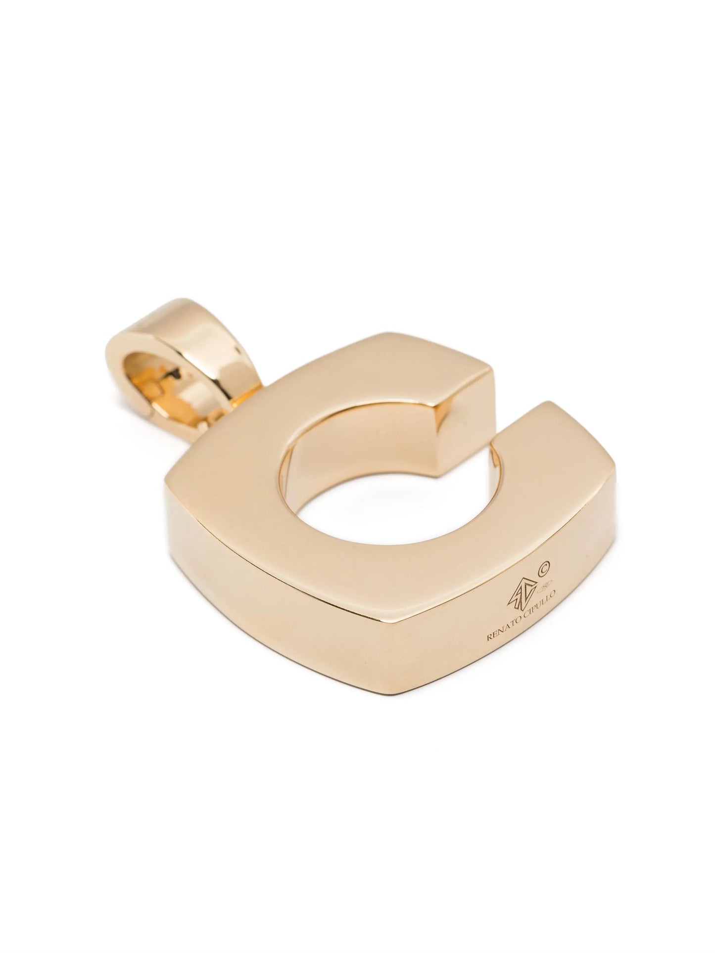 18KT yellow gold Splendente Letter pendant