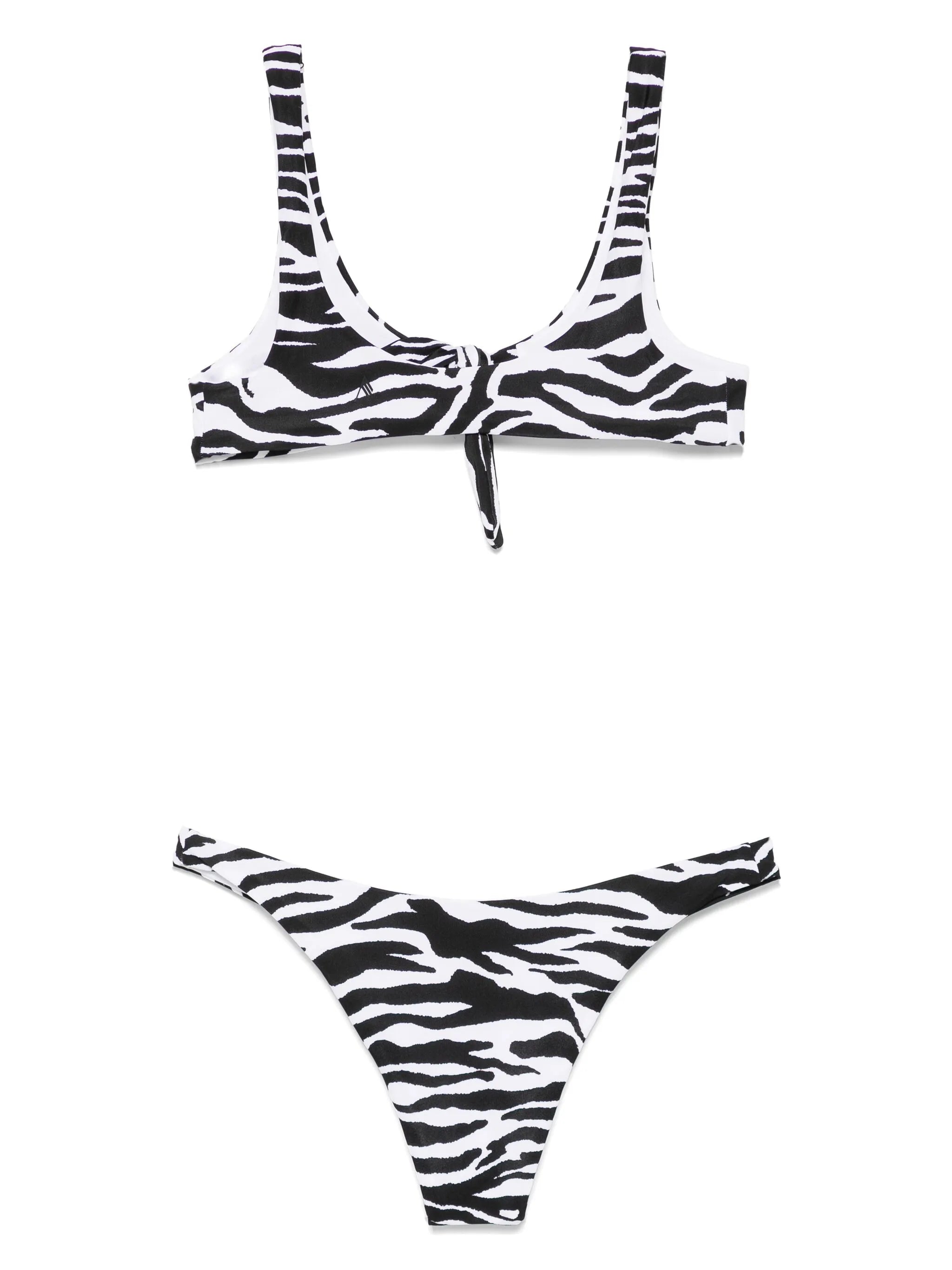 zebra-print bikini