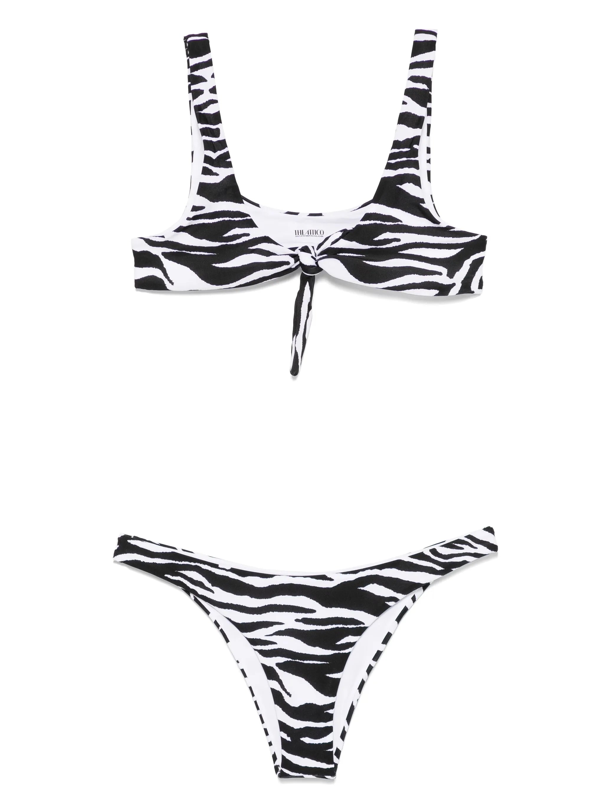zebra-print bikini