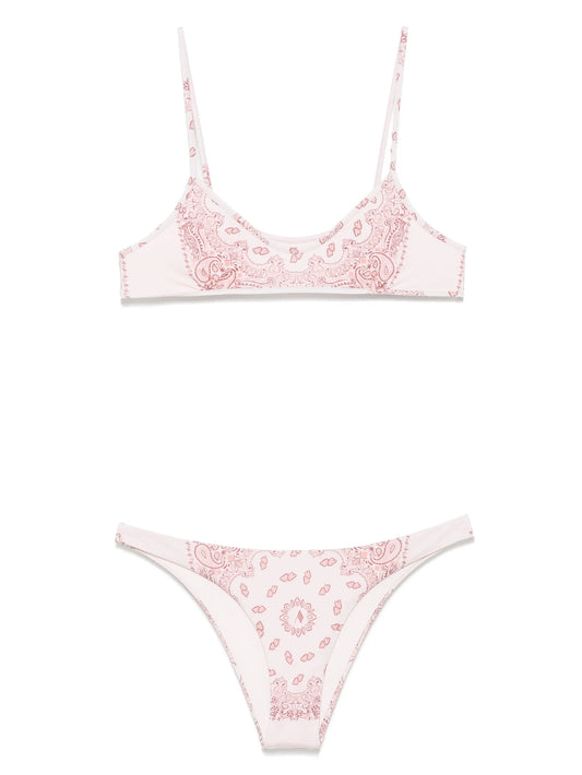 paisley-print bikini