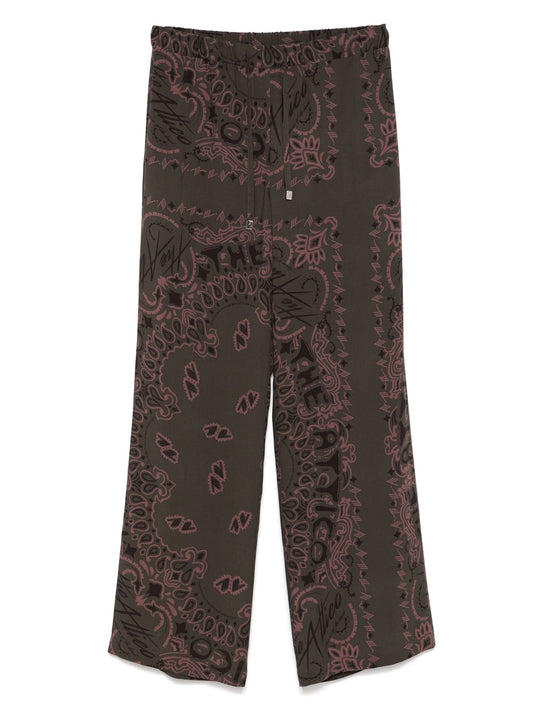 paisley-print trousers