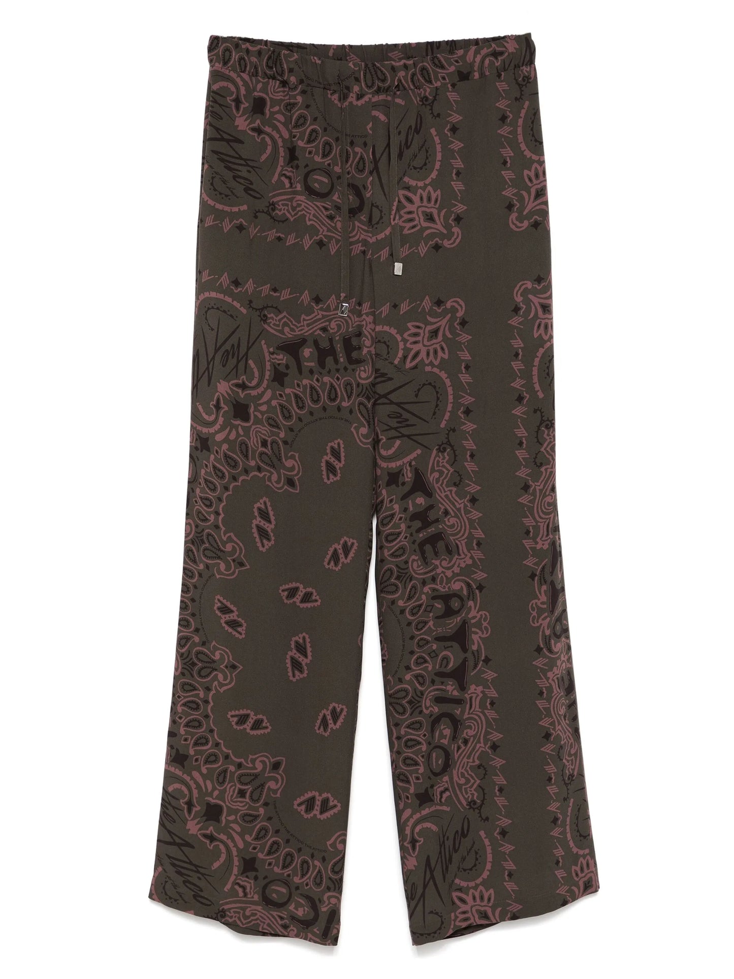 paisley-print trousers