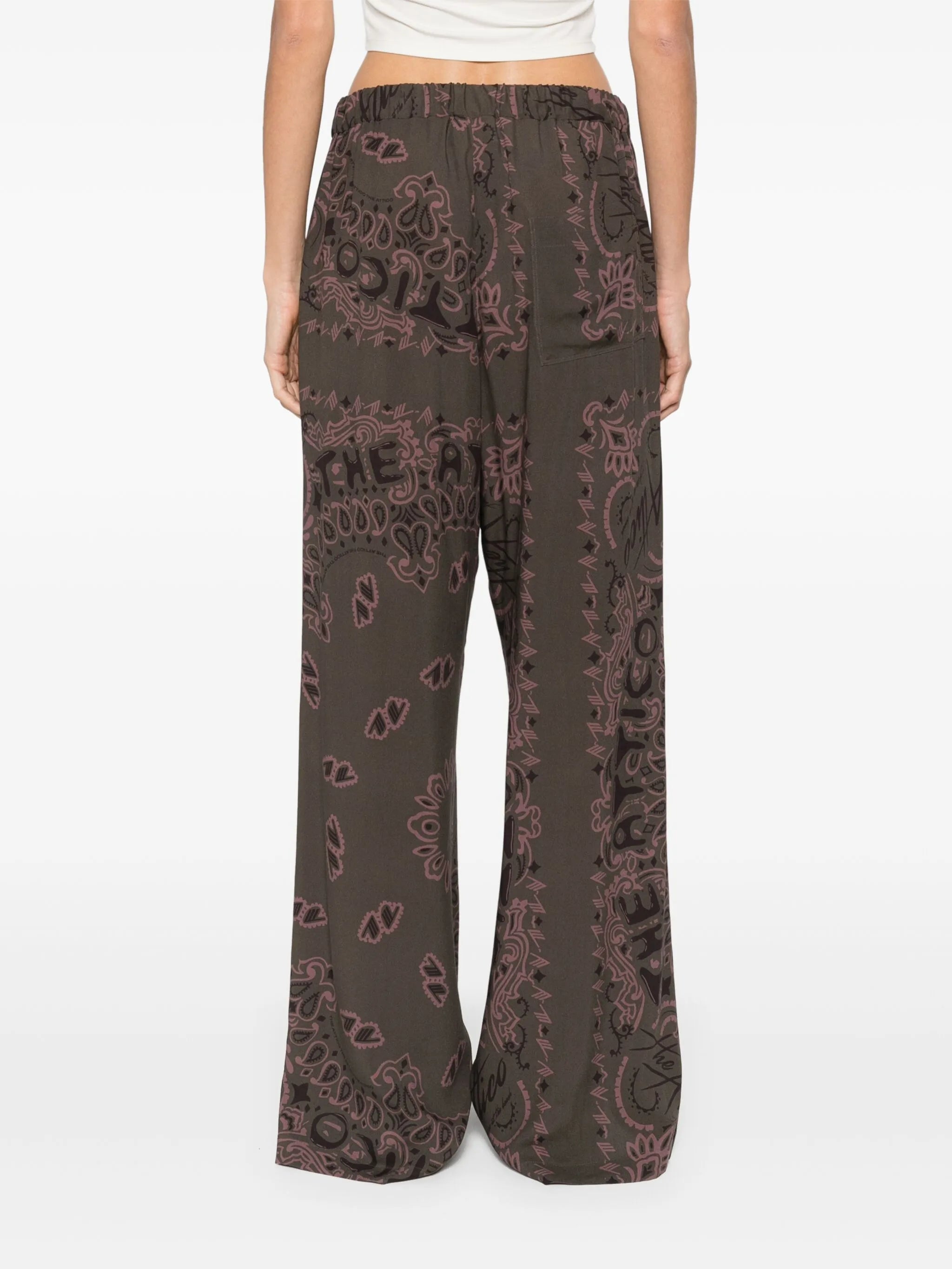 paisley-print trousers