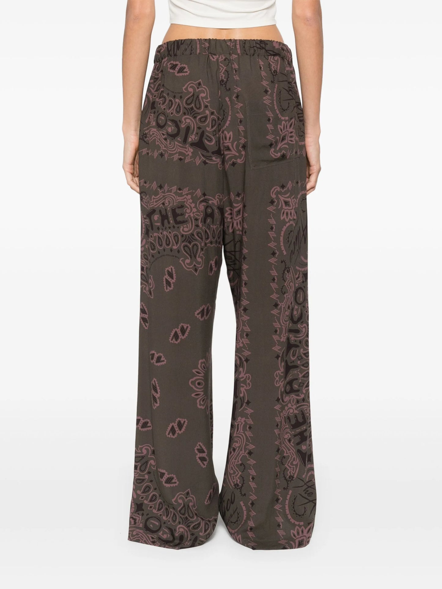 paisley-print trousers
