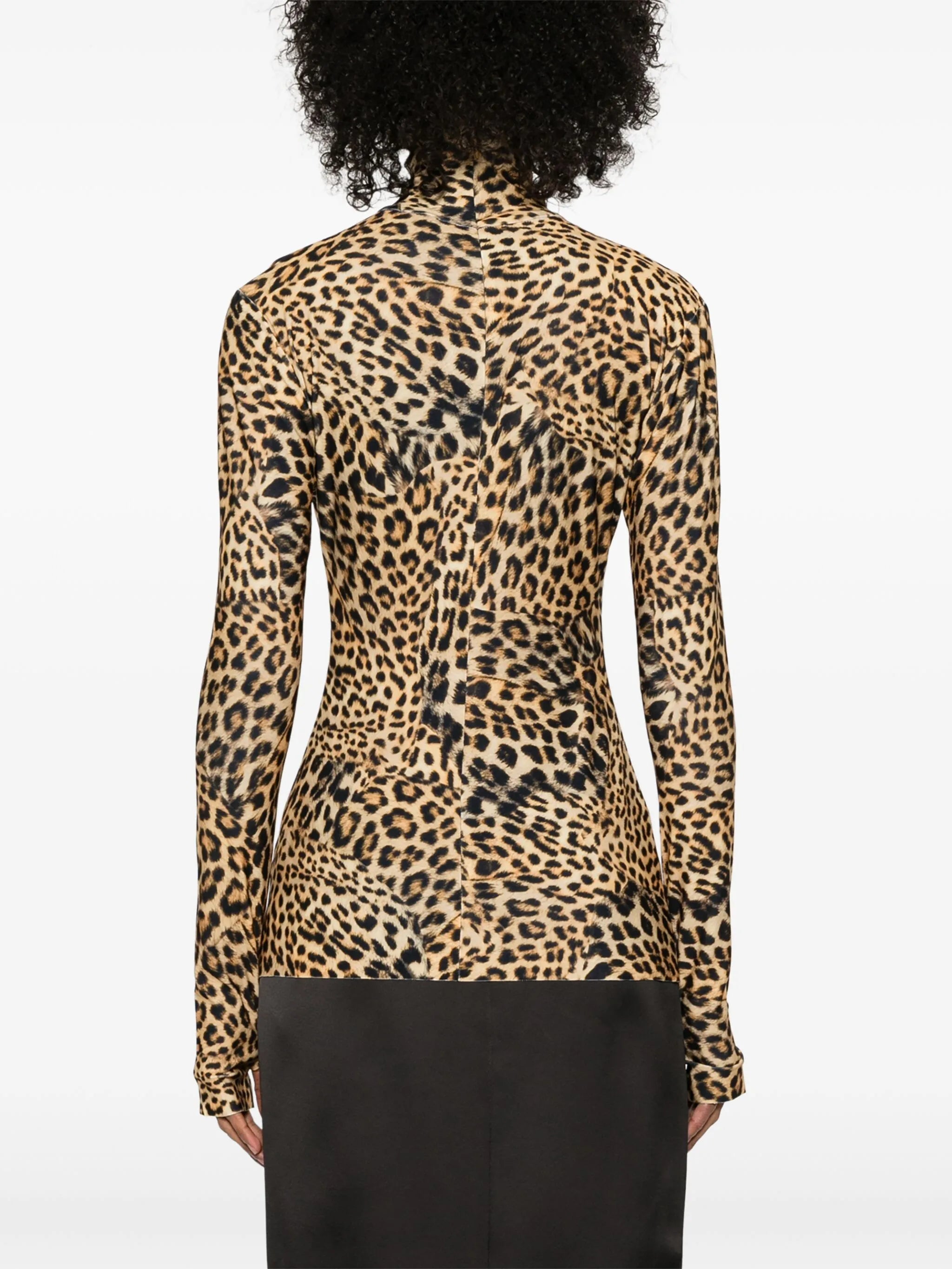 long-sleeve turtleneck top