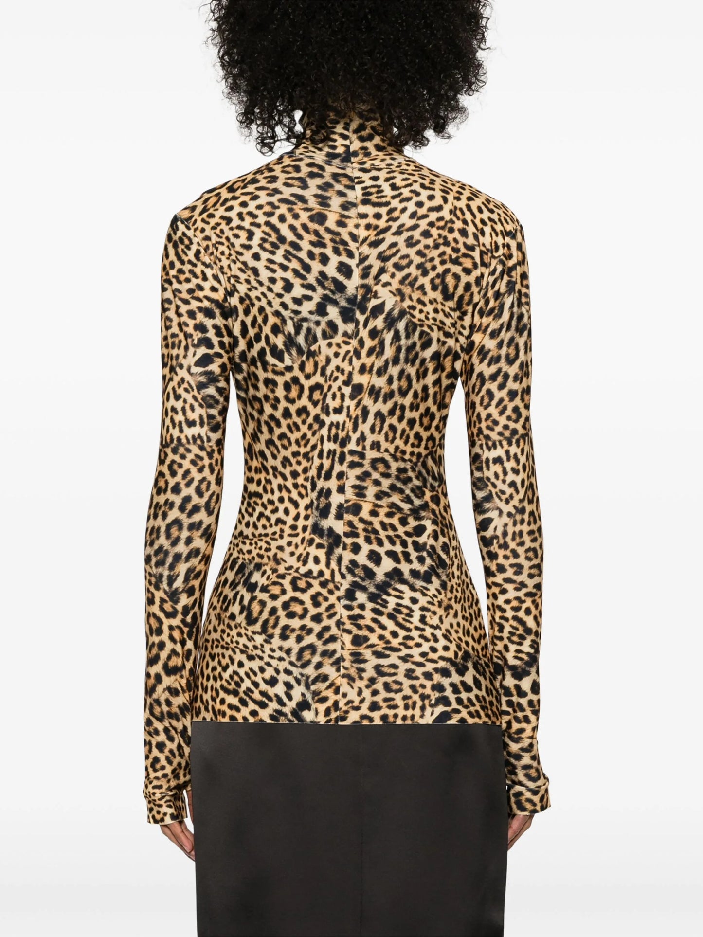 long-sleeve turtleneck top