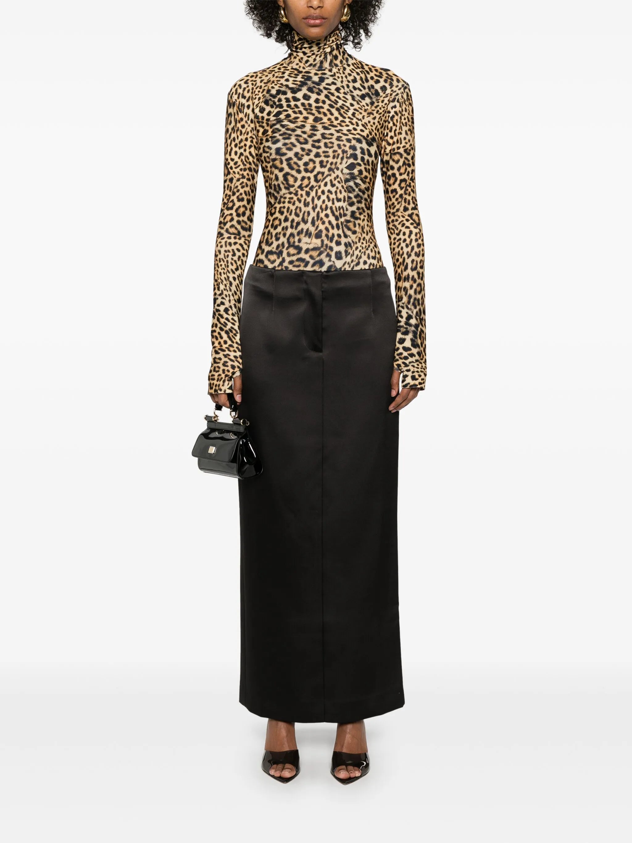 long-sleeve turtleneck top