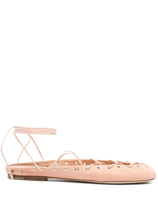 Ghillies ballet flats