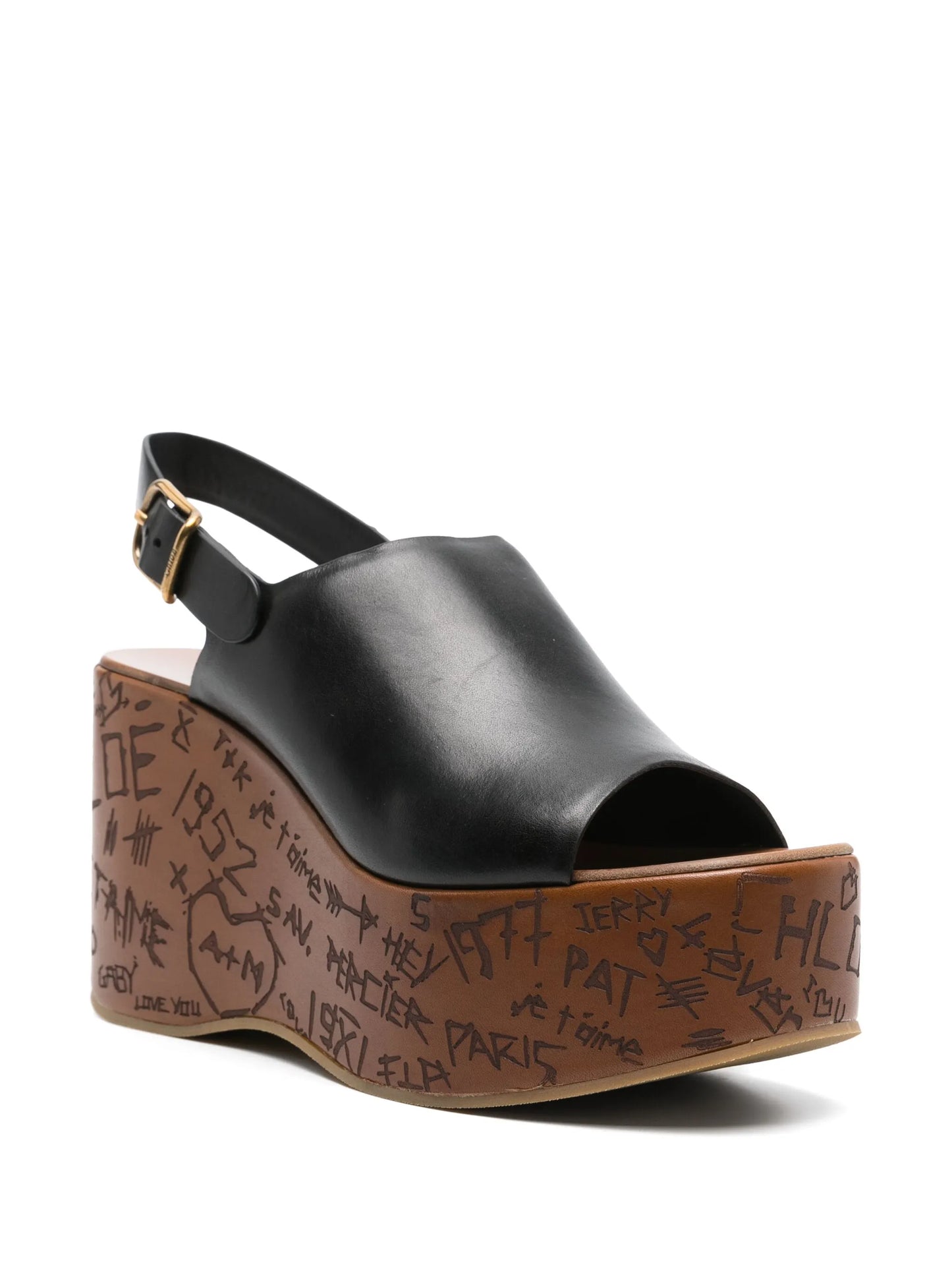 80mm Maxime wedge sandals