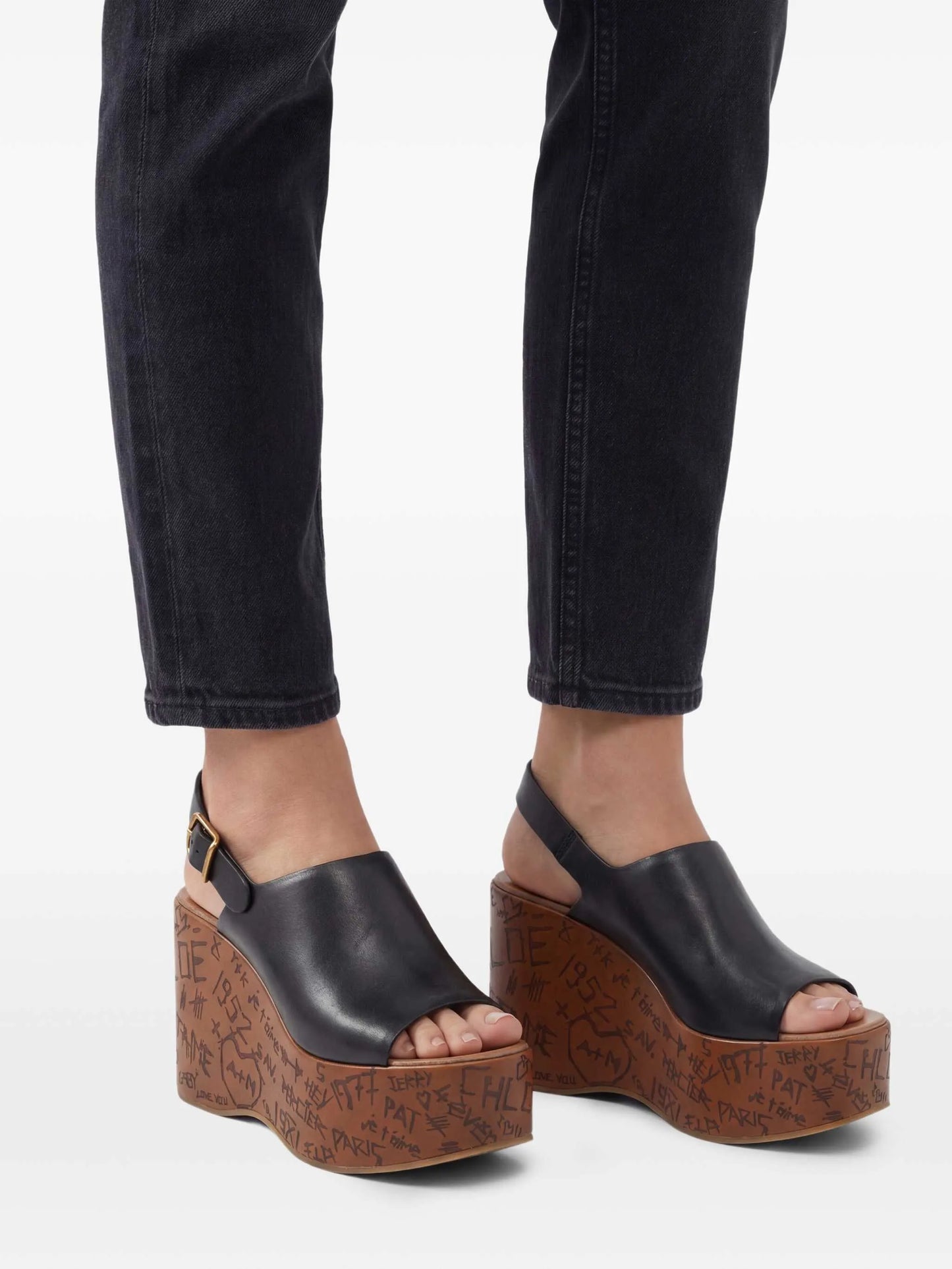 80mm Maxime wedge sandals