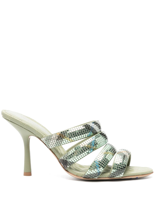 100mm check mesh sandals