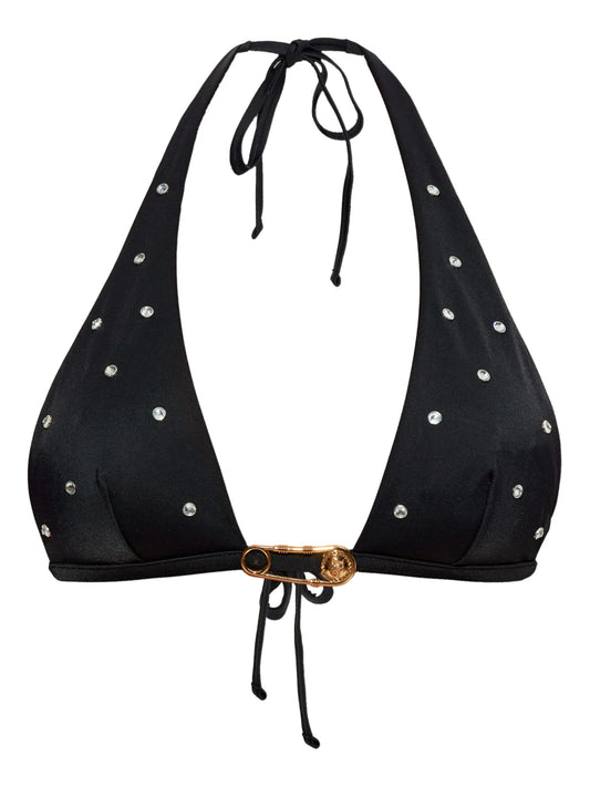 crystal-embellished bikini top