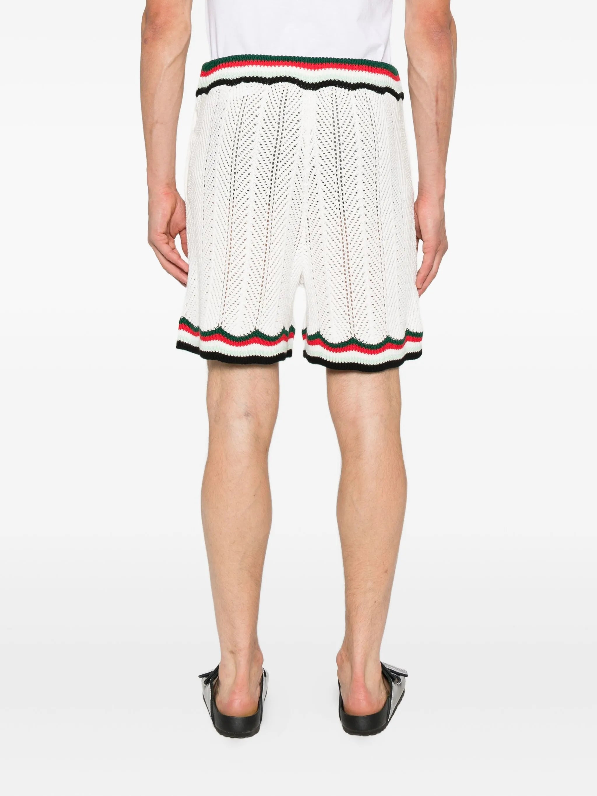 stripe-trim shorts