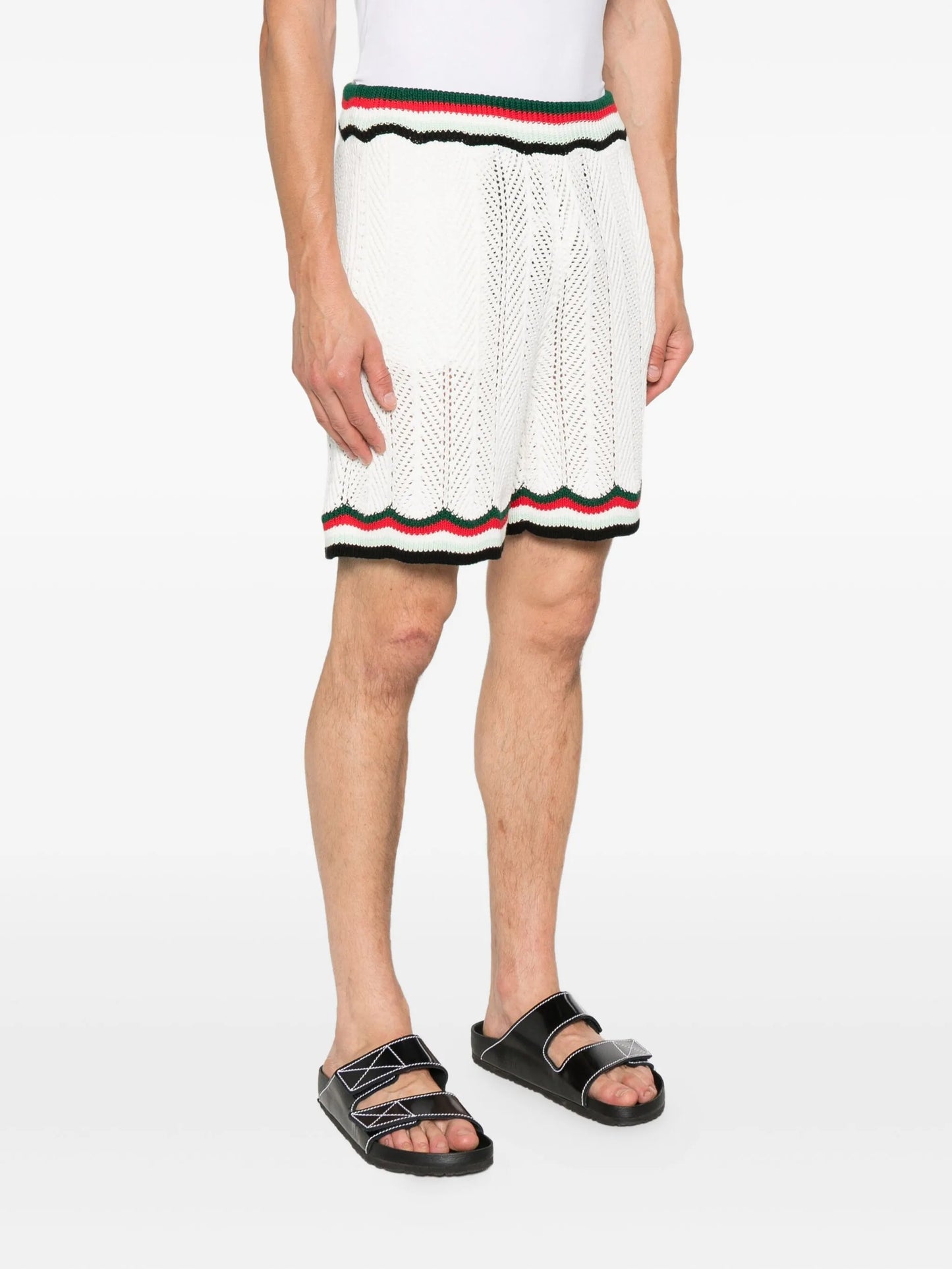 stripe-trim shorts