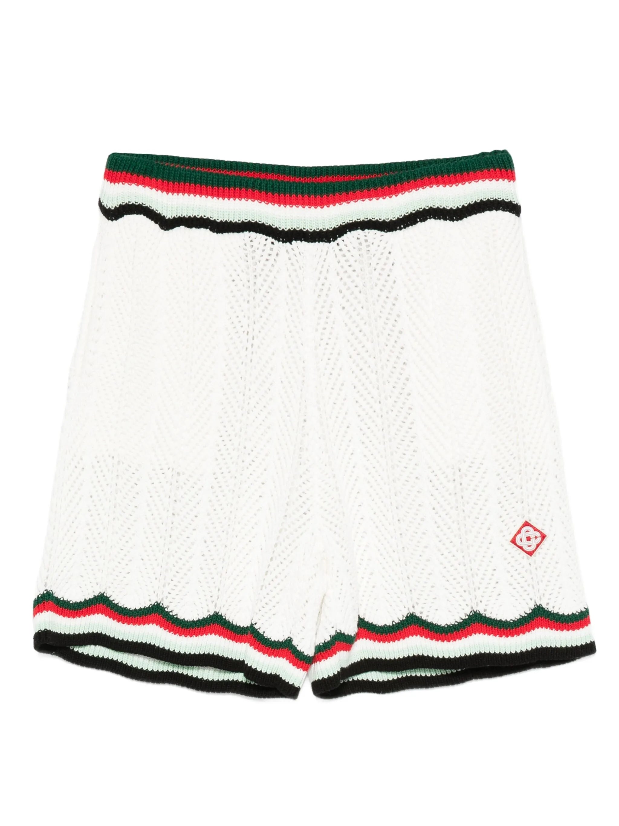 stripe-trim shorts