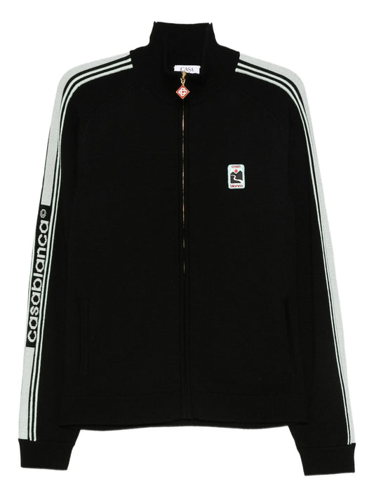 stripe-detail sweatshirt