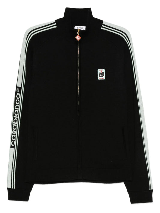 stripe-detail sweatshirt