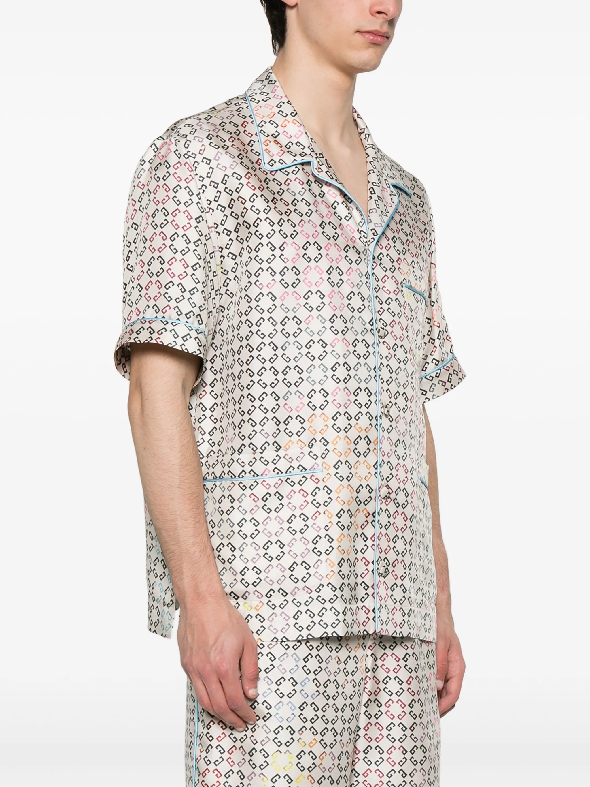 logo-print shirt
