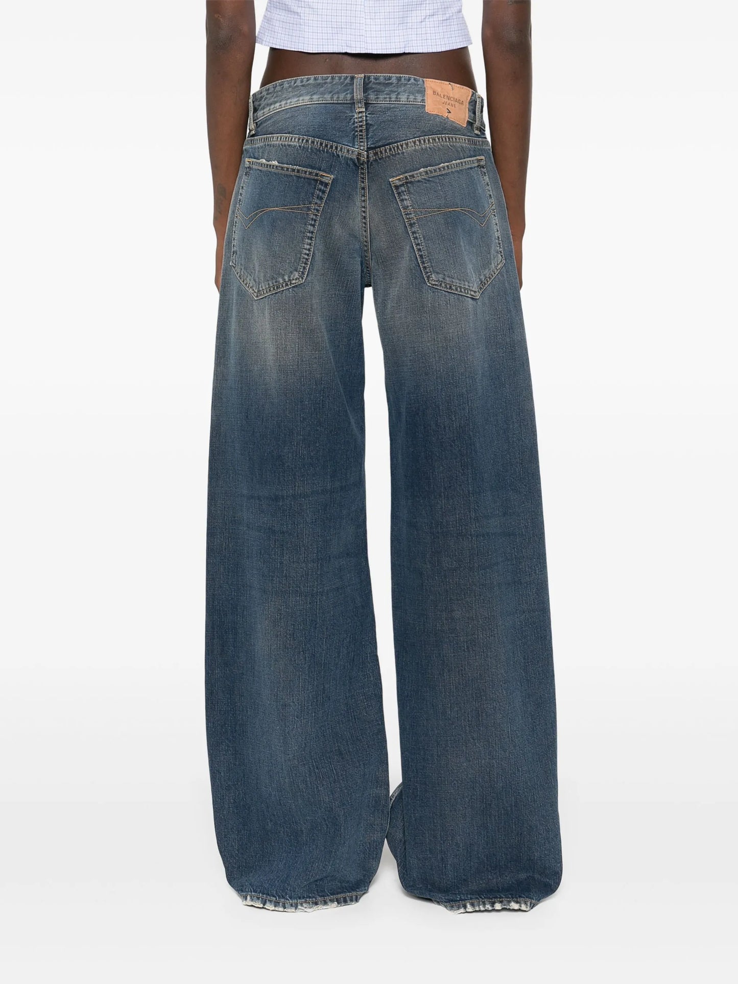 logo-patch jeans