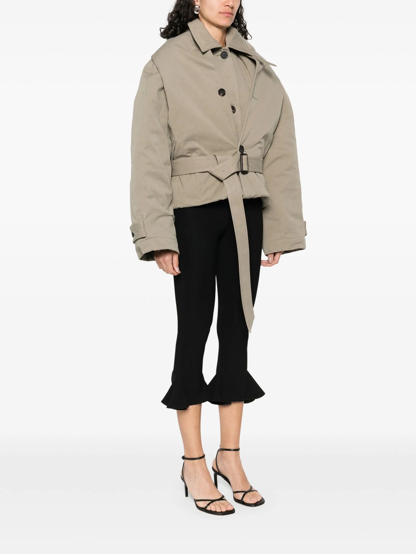 hooded trench jacket