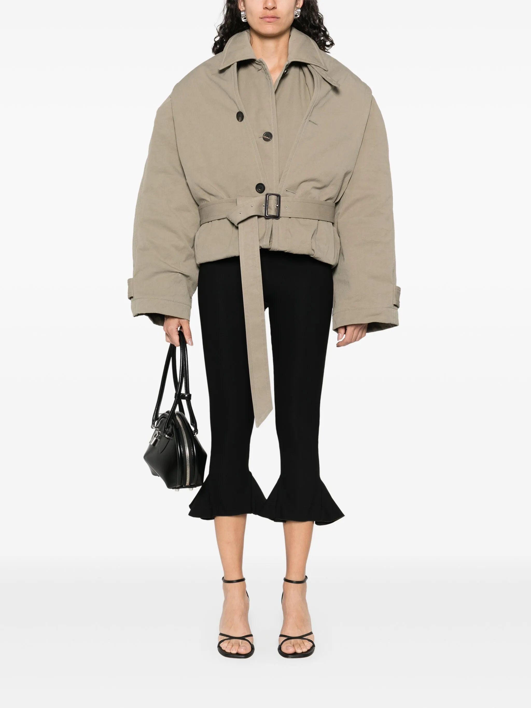 hooded trench jacket