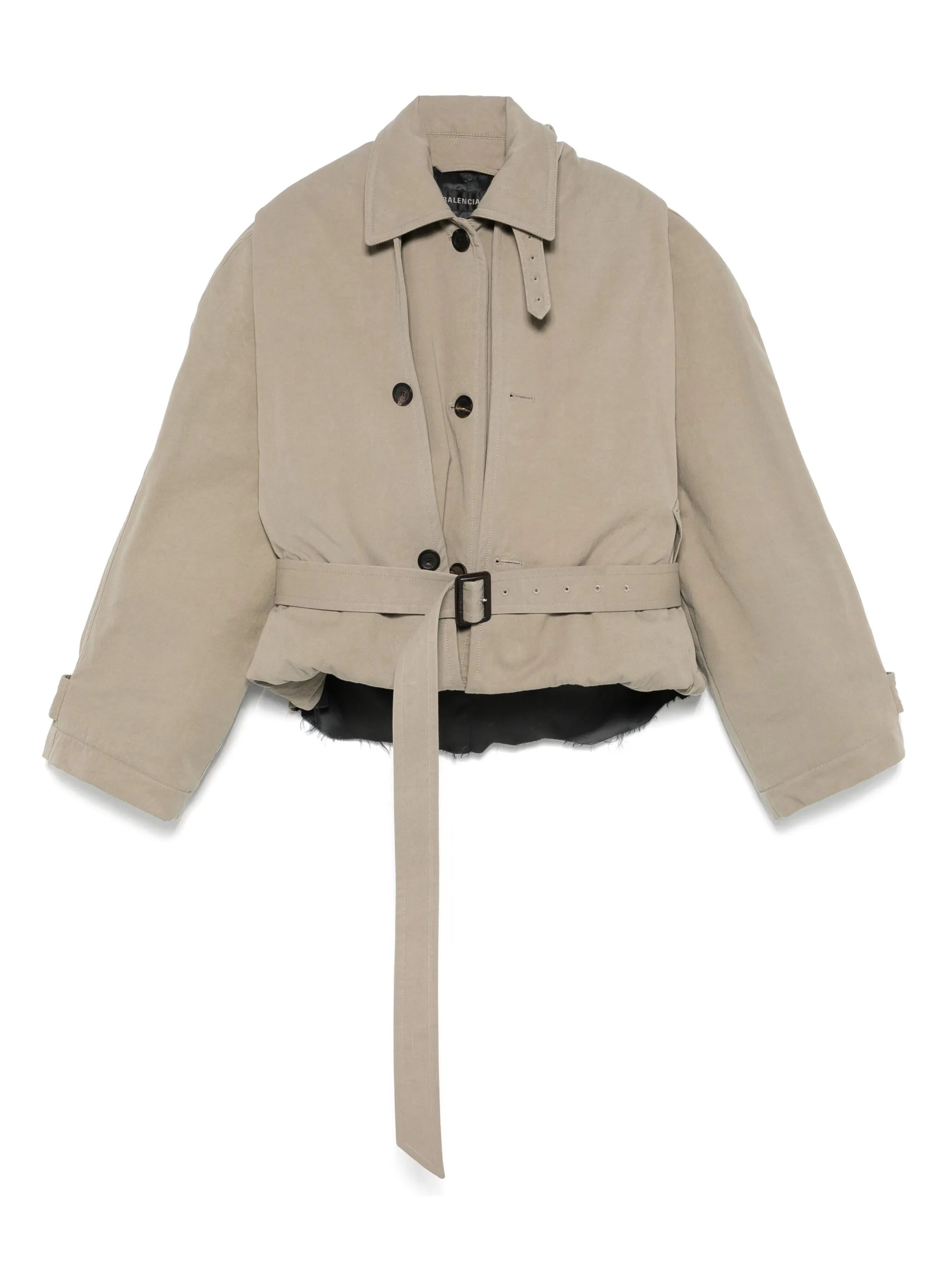 hooded trench jacket