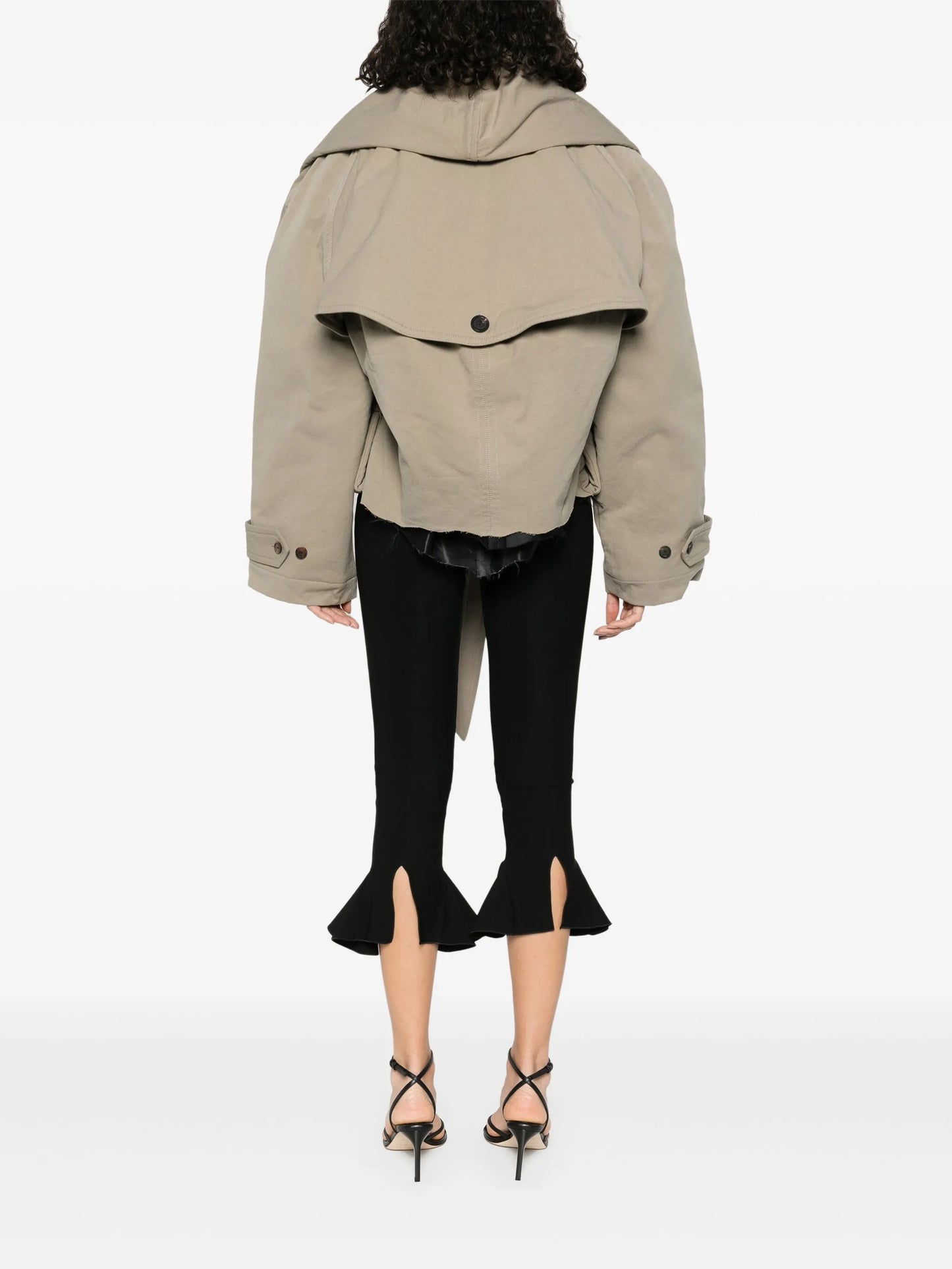 hooded trench jacket