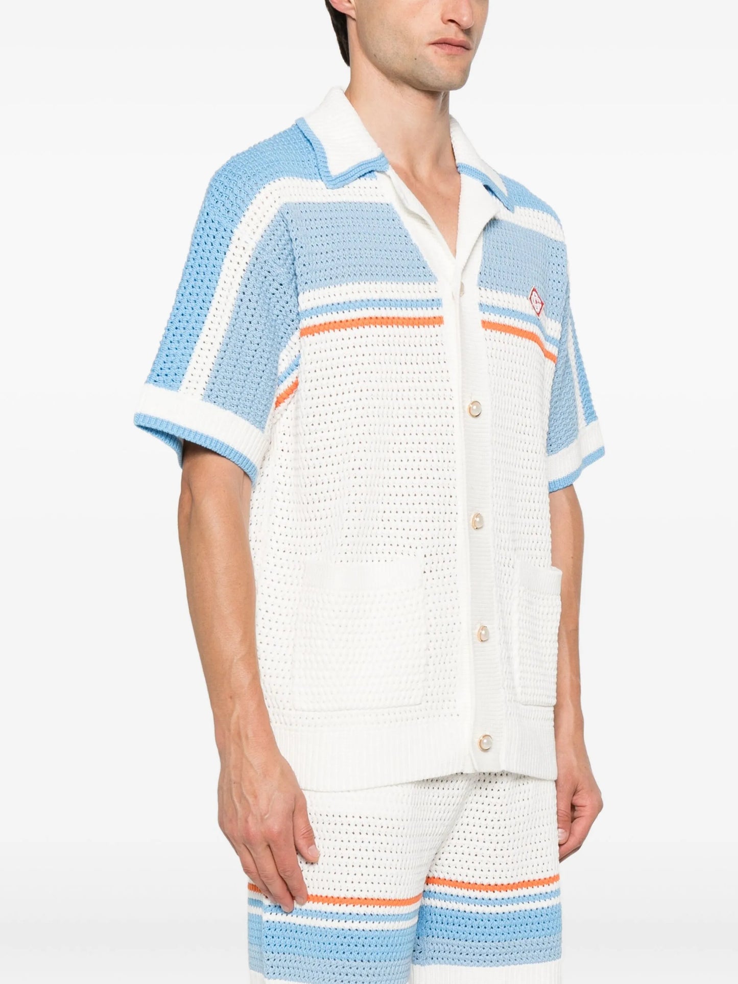 stripe-detail shirt