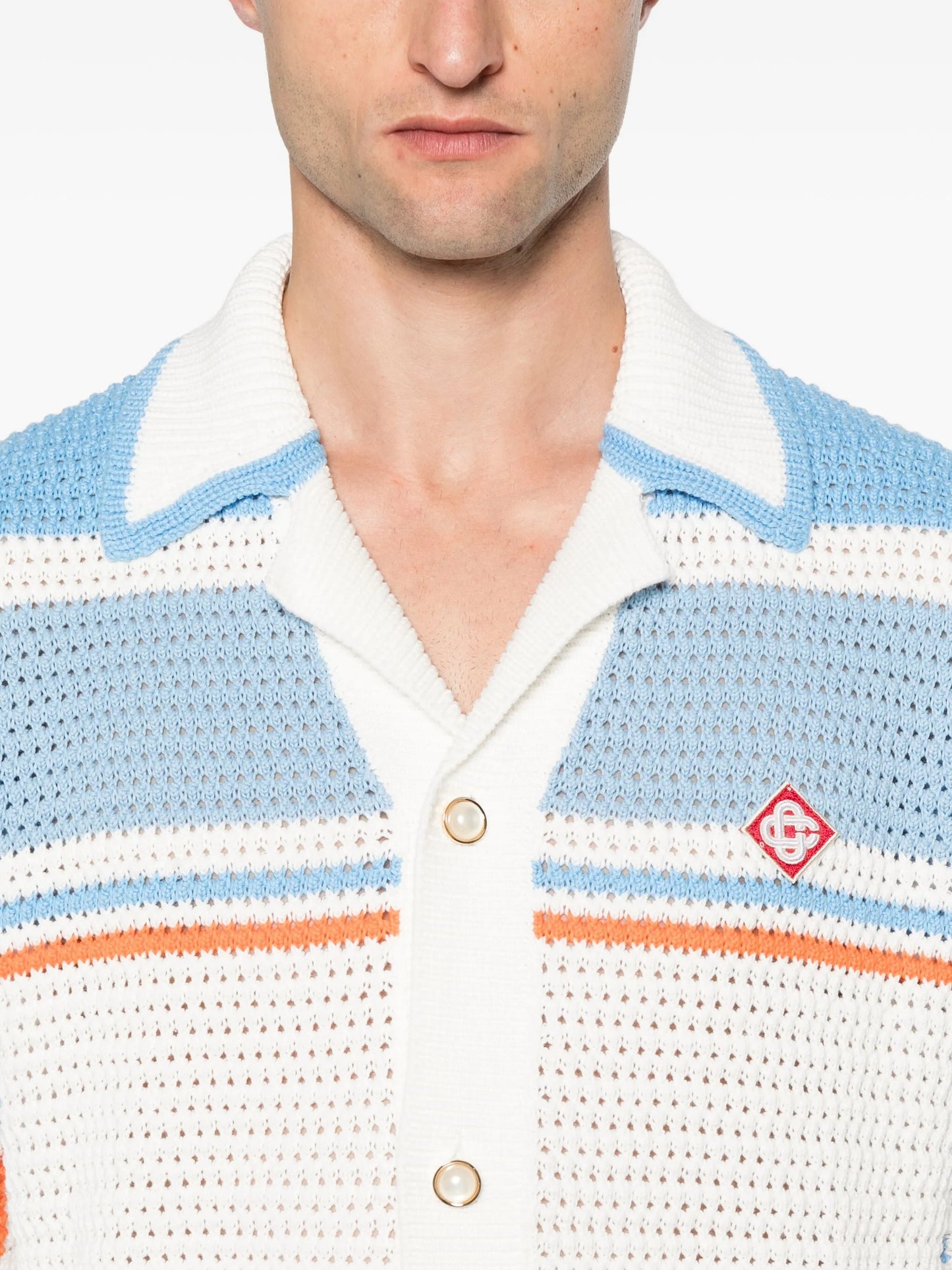 stripe-detail shirt