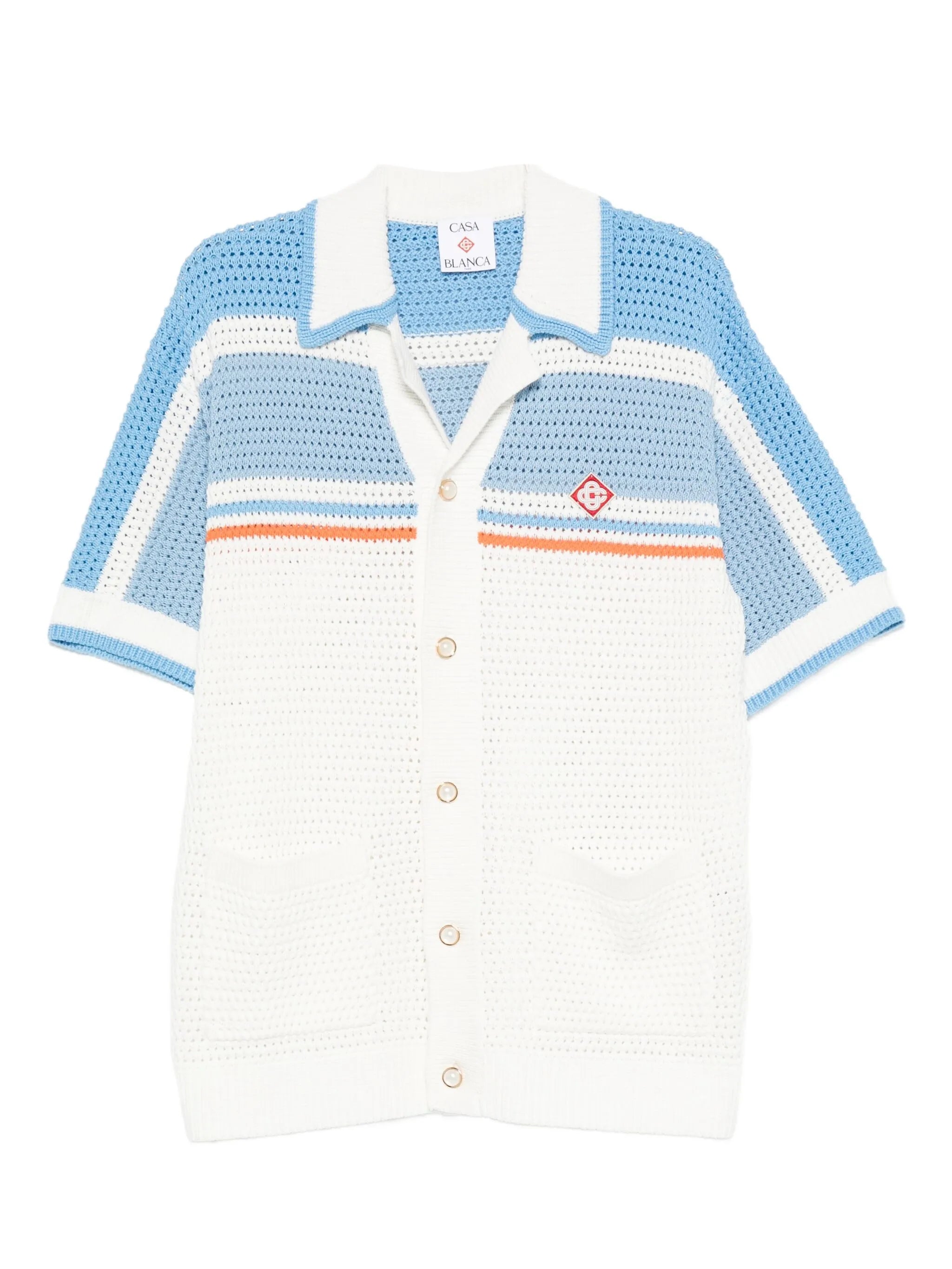 stripe-detail shirt