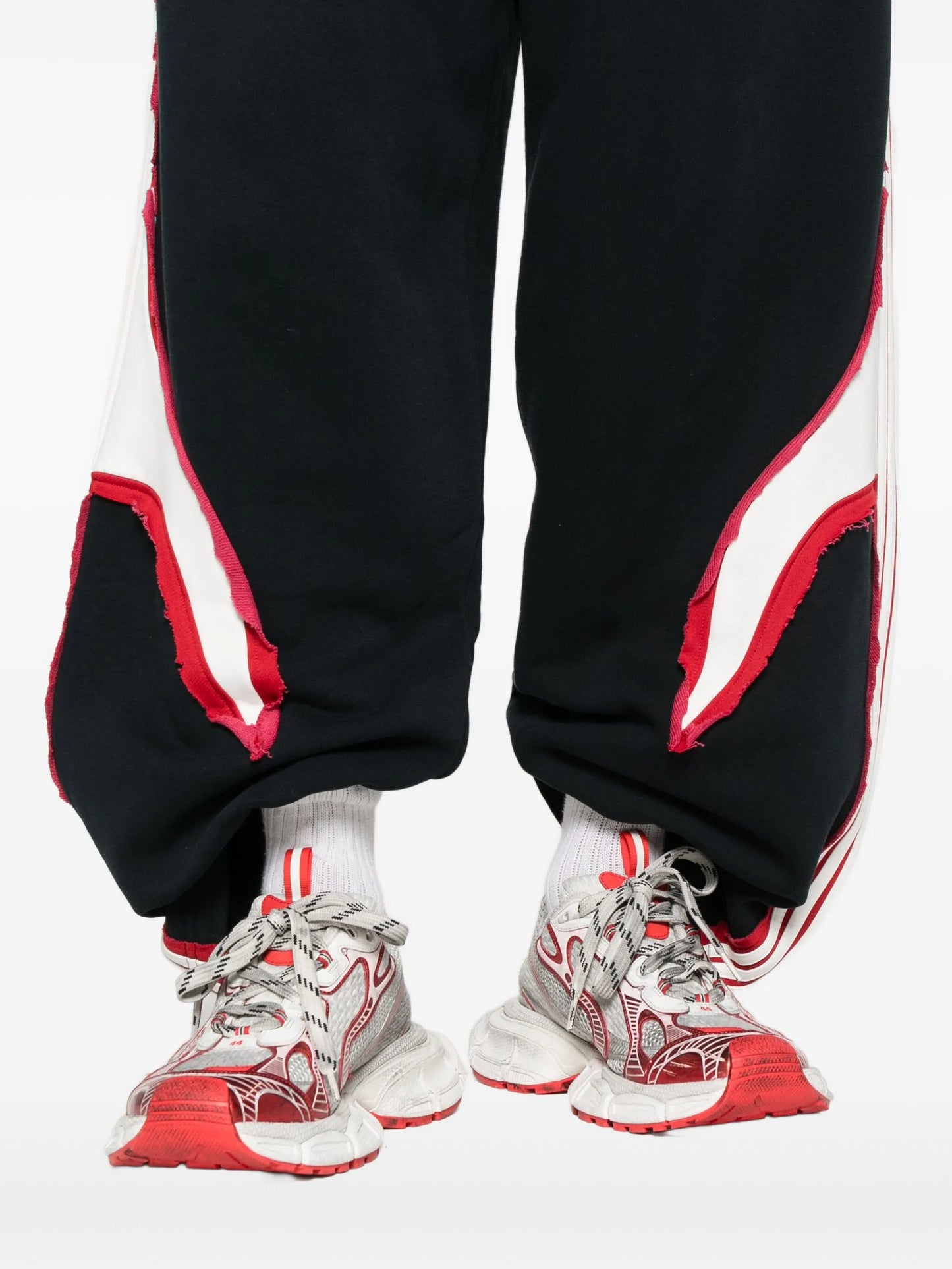 wide-leg track pants