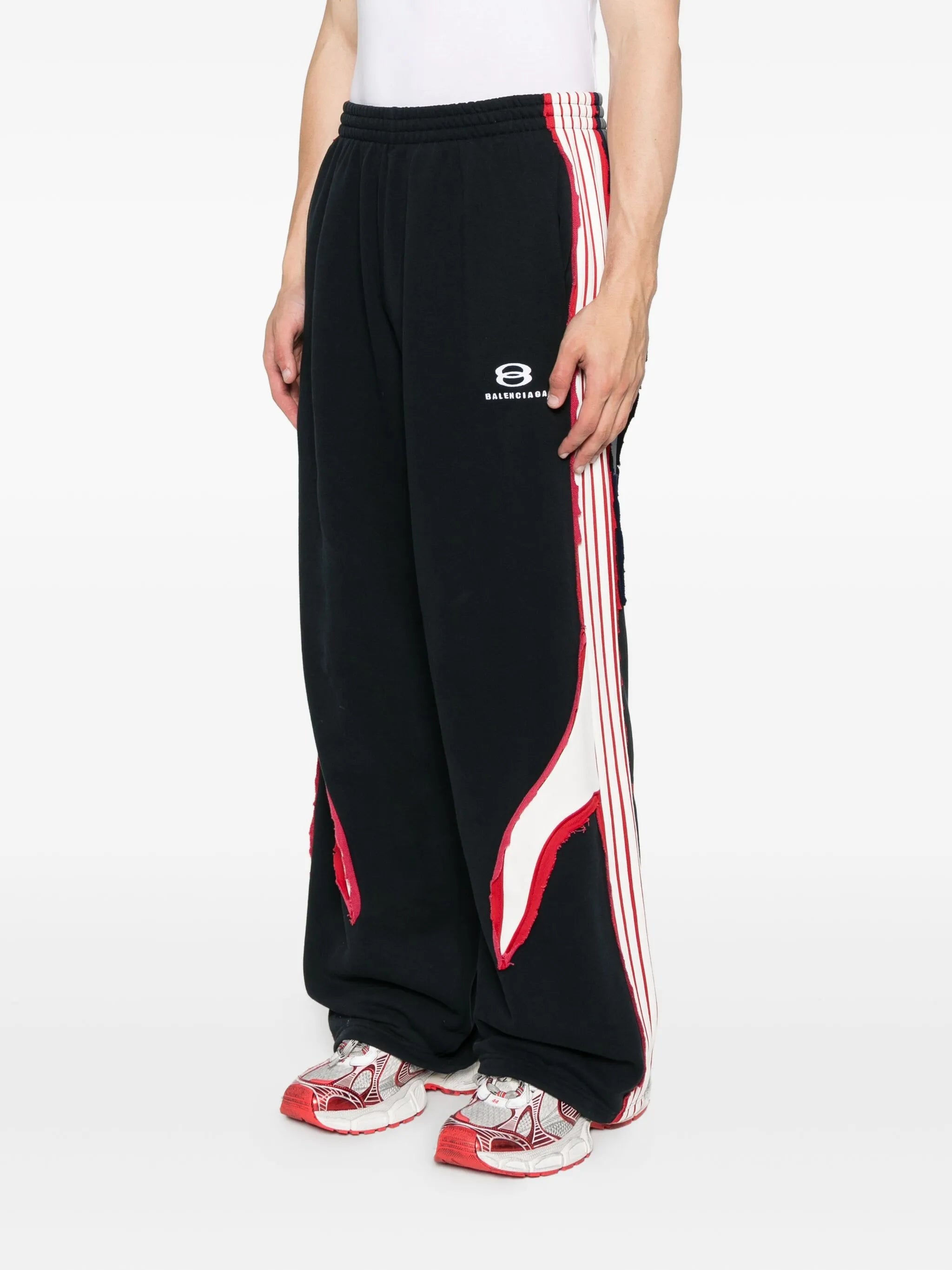 wide-leg track pants