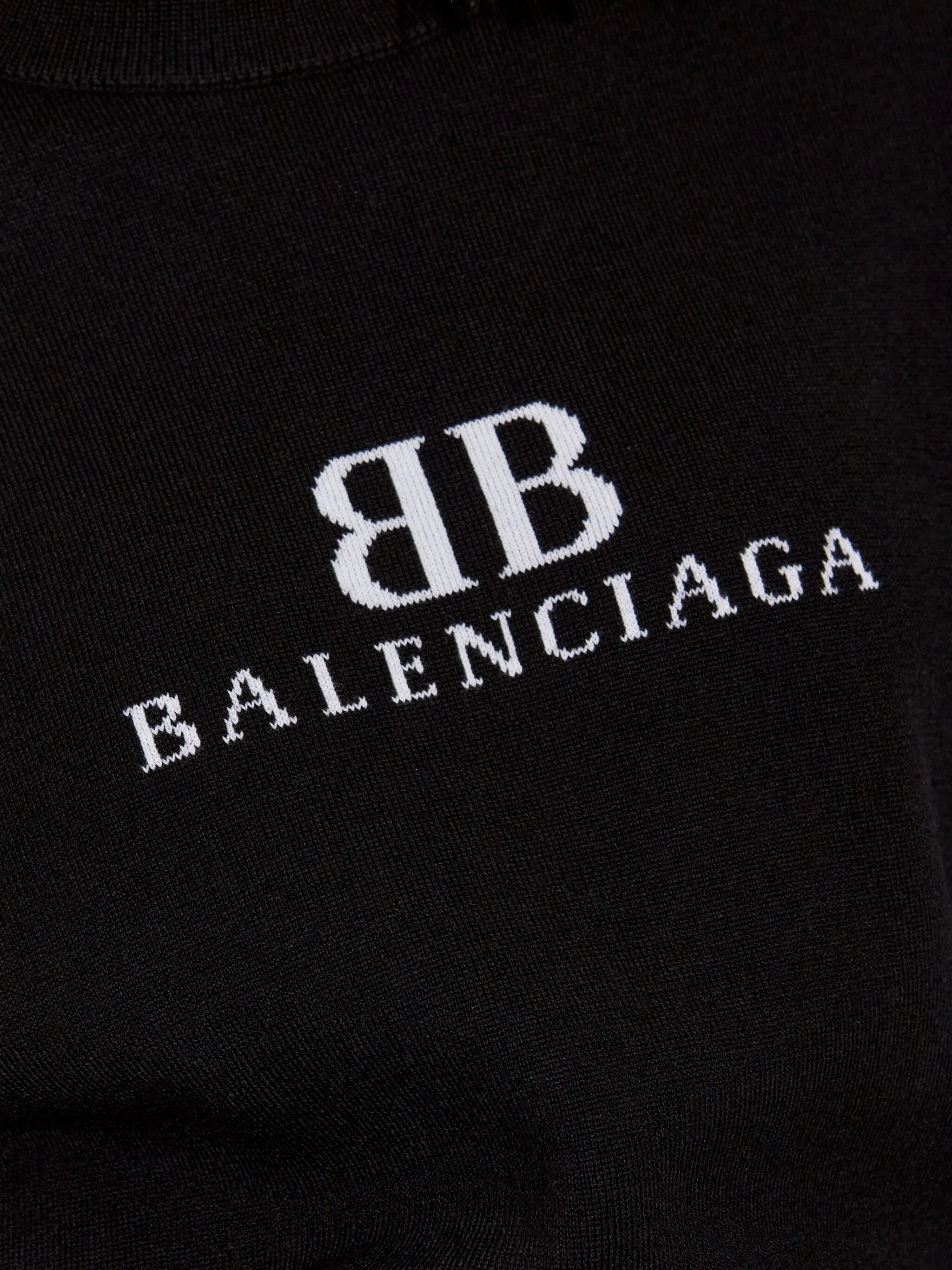 logo-intarsia sweater