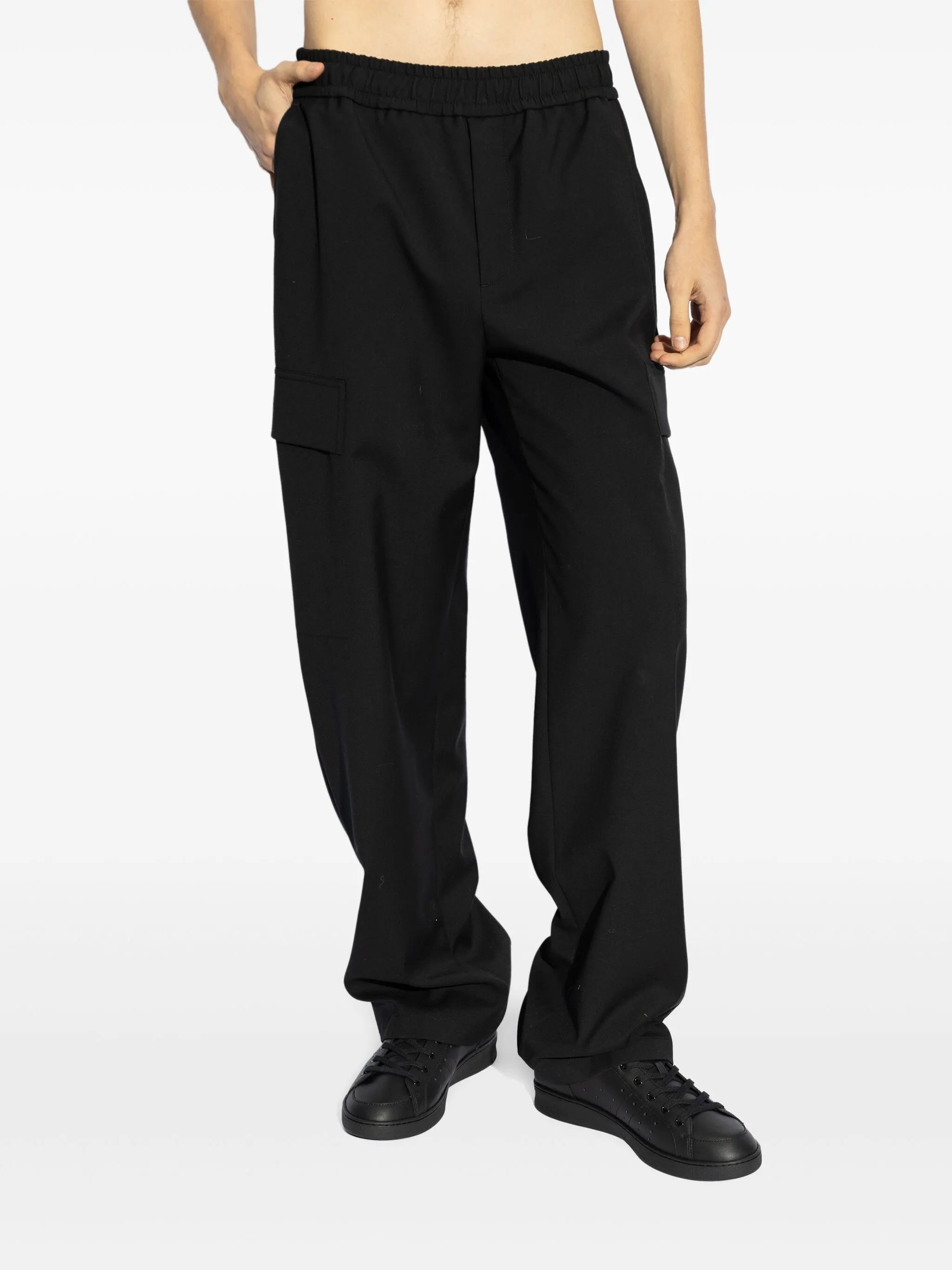 logo-plaque cargo trousers