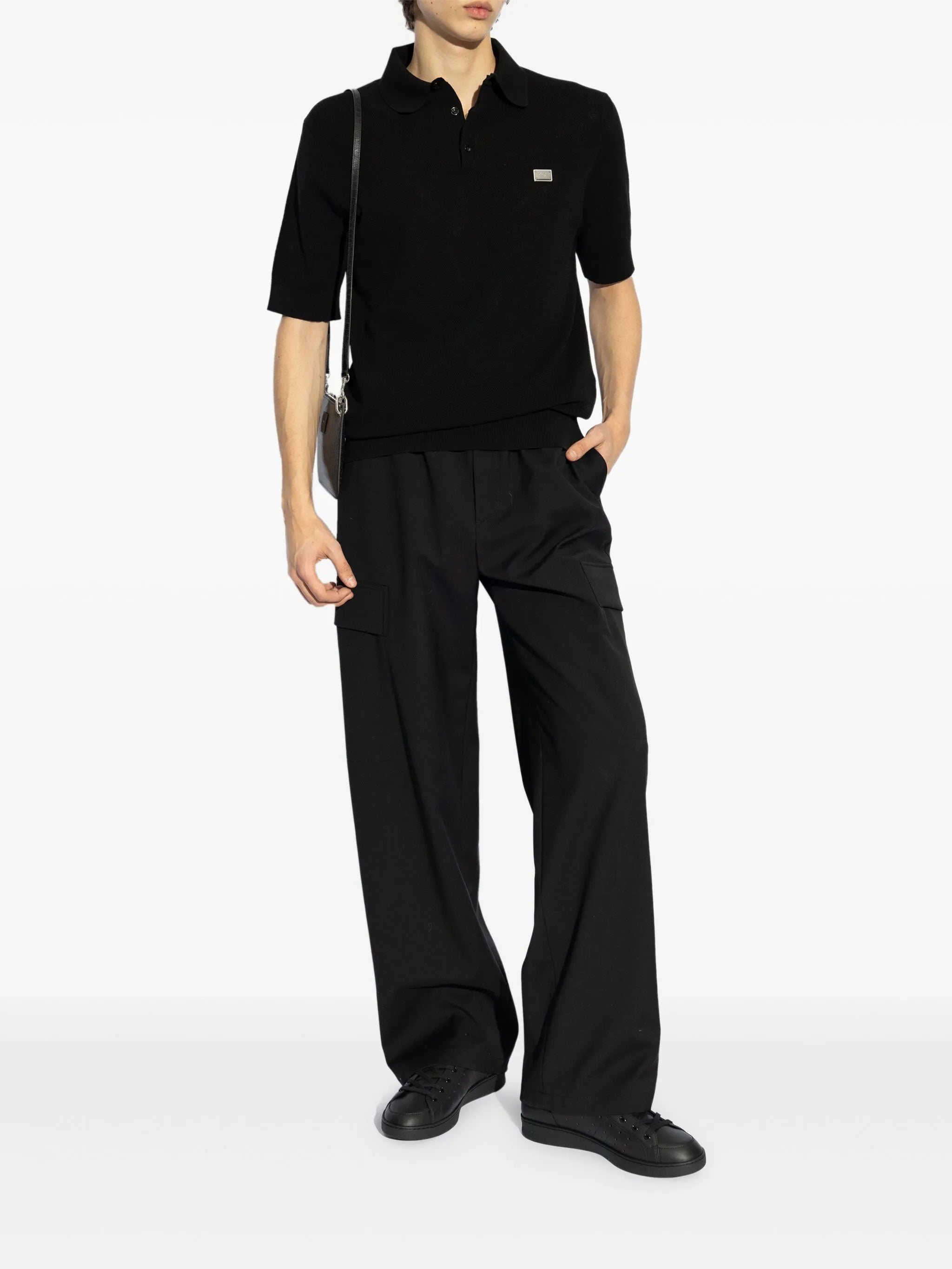 logo-plaque cargo trousers