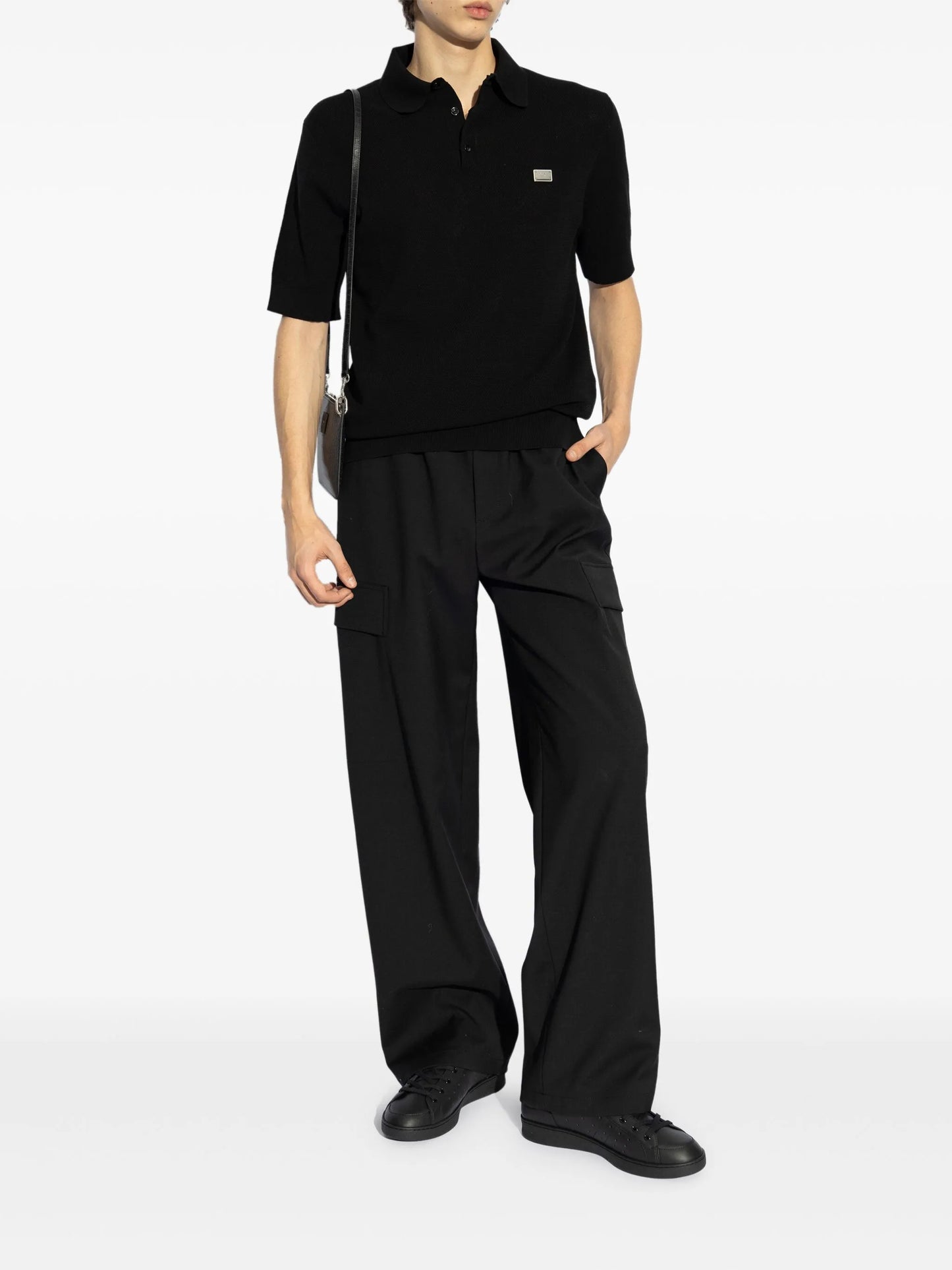 logo-plaque cargo trousers