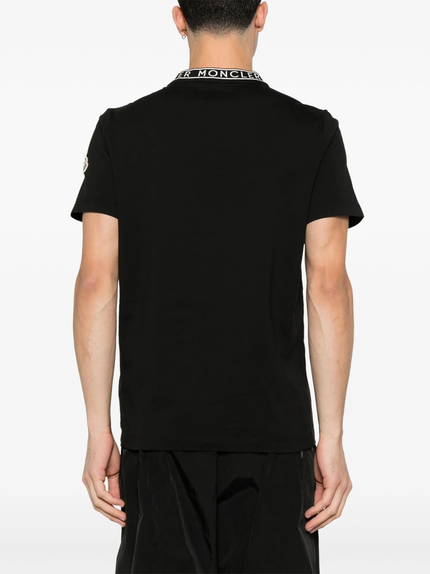 logo-collar T-shirt