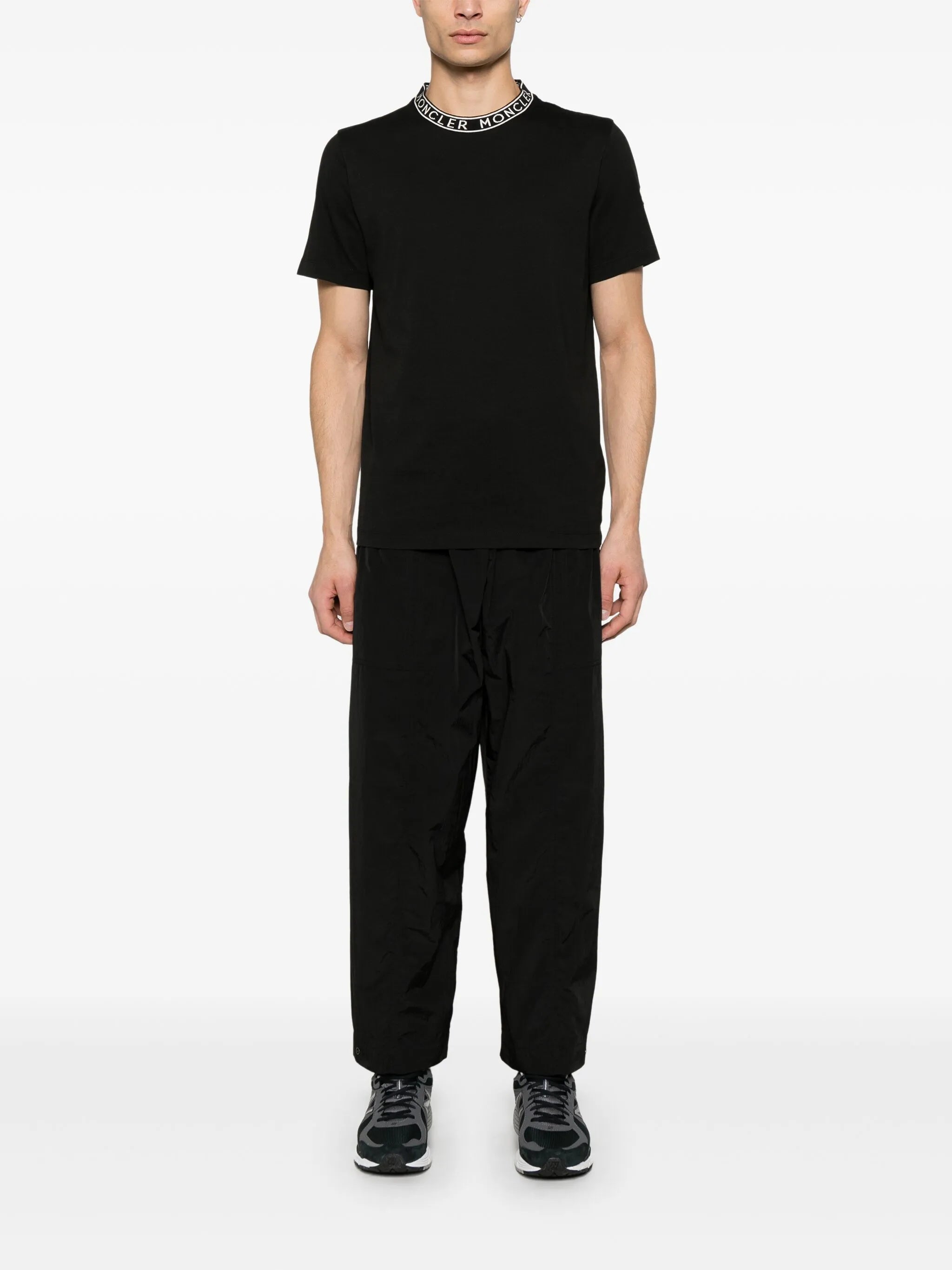 logo-collar T-shirt
